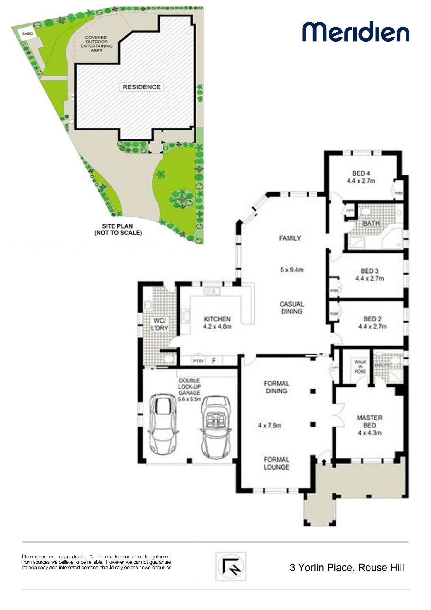 Floorplan of Homely house listing, 3 Yorlin Place, Rouse Hill NSW 2155