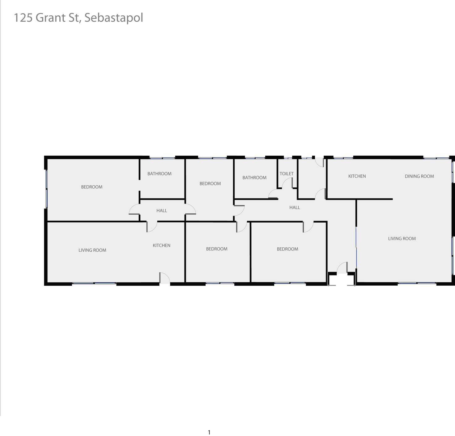 Floorplan of Homely house listing, 125 Grant Street, Sebastopol VIC 3356