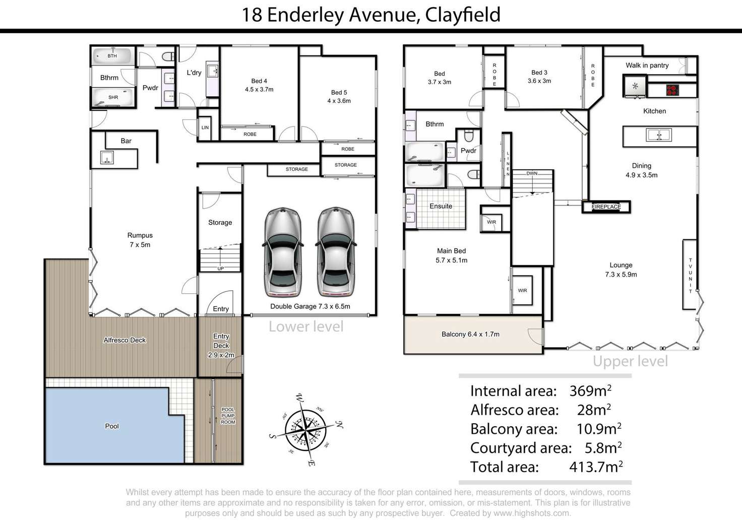 Floorplan of Homely house listing, 18 Enderley Avenue, Clayfield QLD 4011