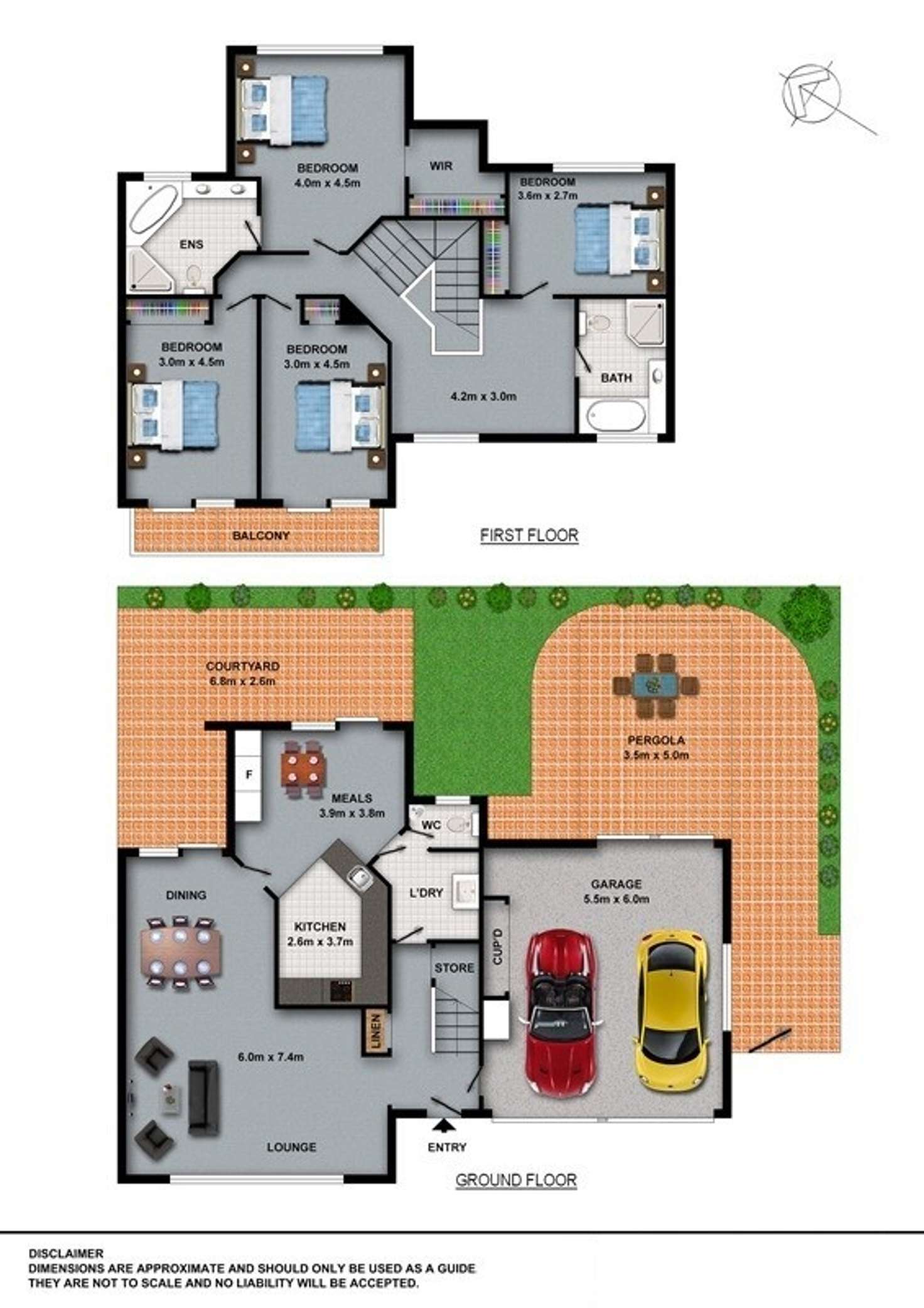 Floorplan of Homely townhouse listing, 11/25 Harrington Avenue, Castle Hill NSW 2154