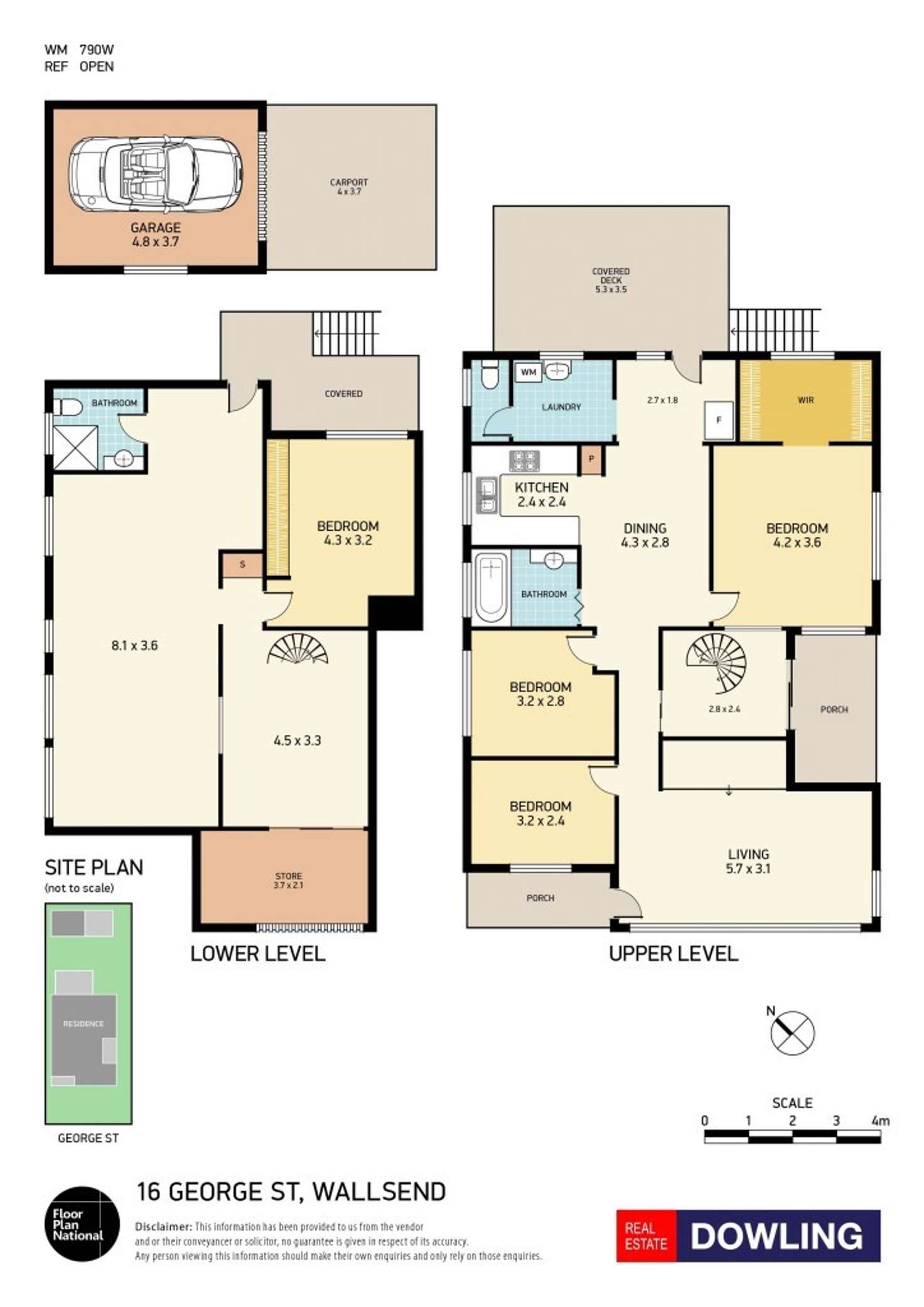 Floorplan of Homely house listing, 16 George Street, Wallsend NSW 2287