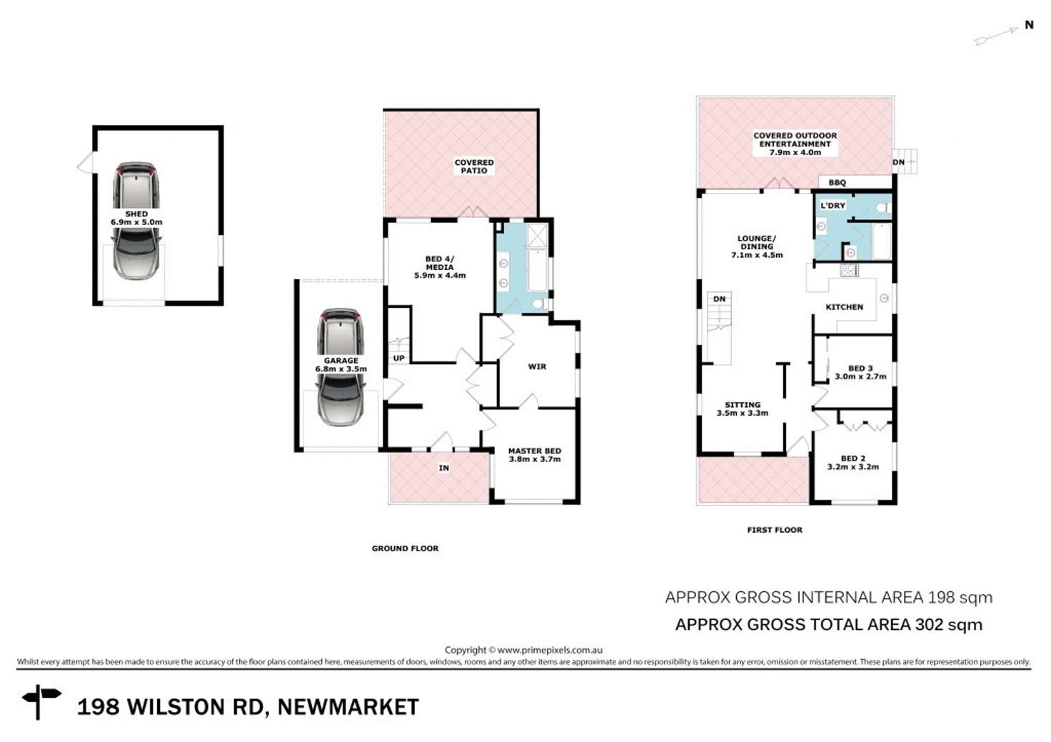 Floorplan of Homely house listing, 198 Wilston Road, Newmarket QLD 4051