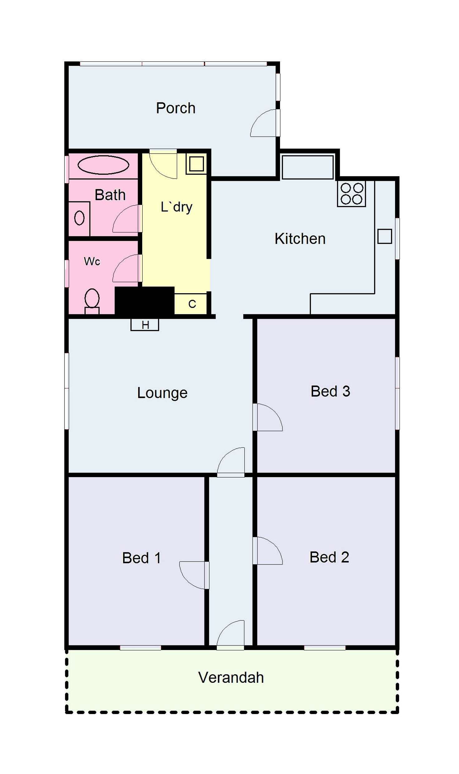 Floorplan of Homely house listing, 111 Scott Parade, Ballarat East VIC 3350