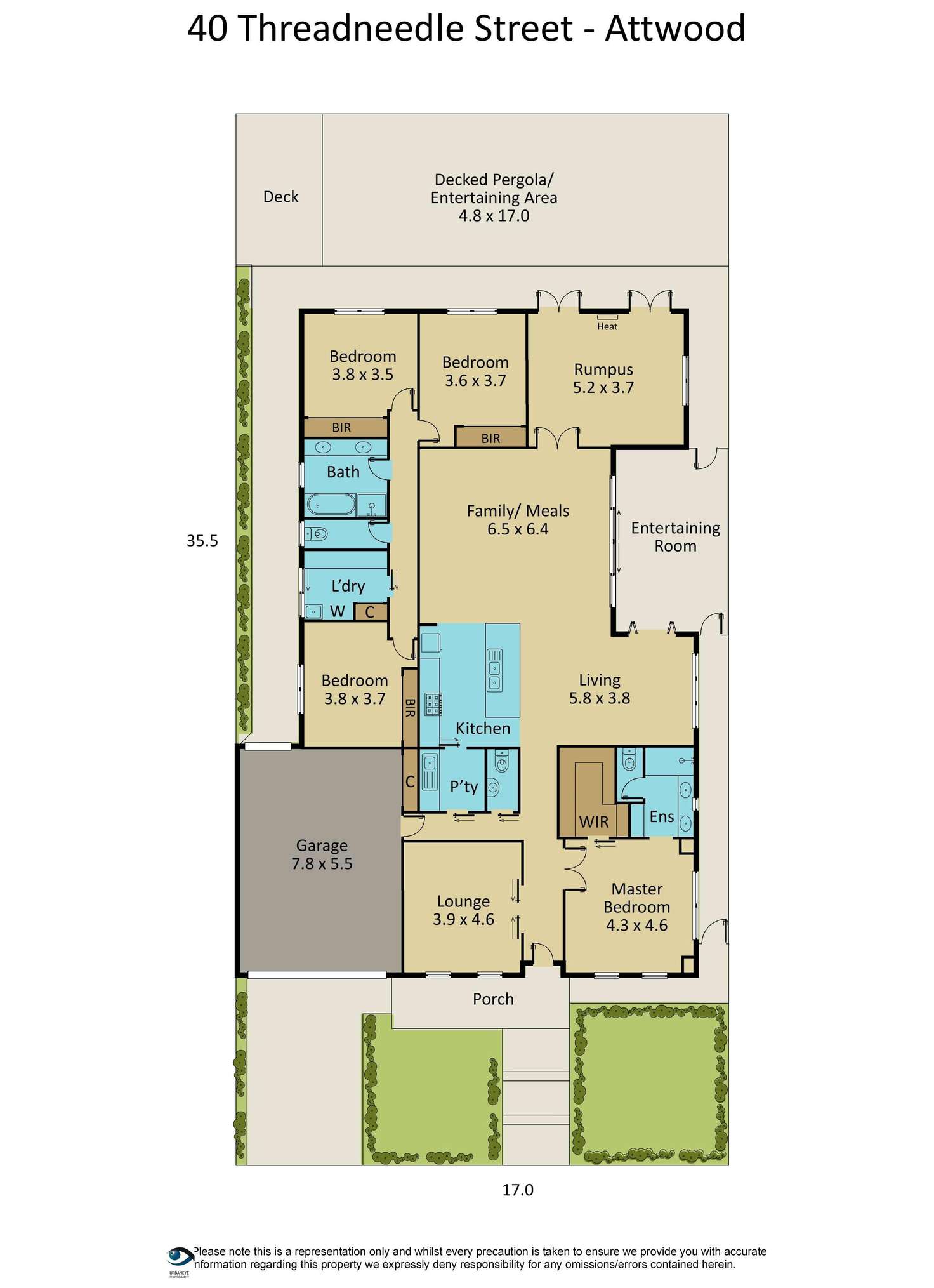 Floorplan of Homely house listing, 40 Threadneedle Street, Attwood VIC 3049