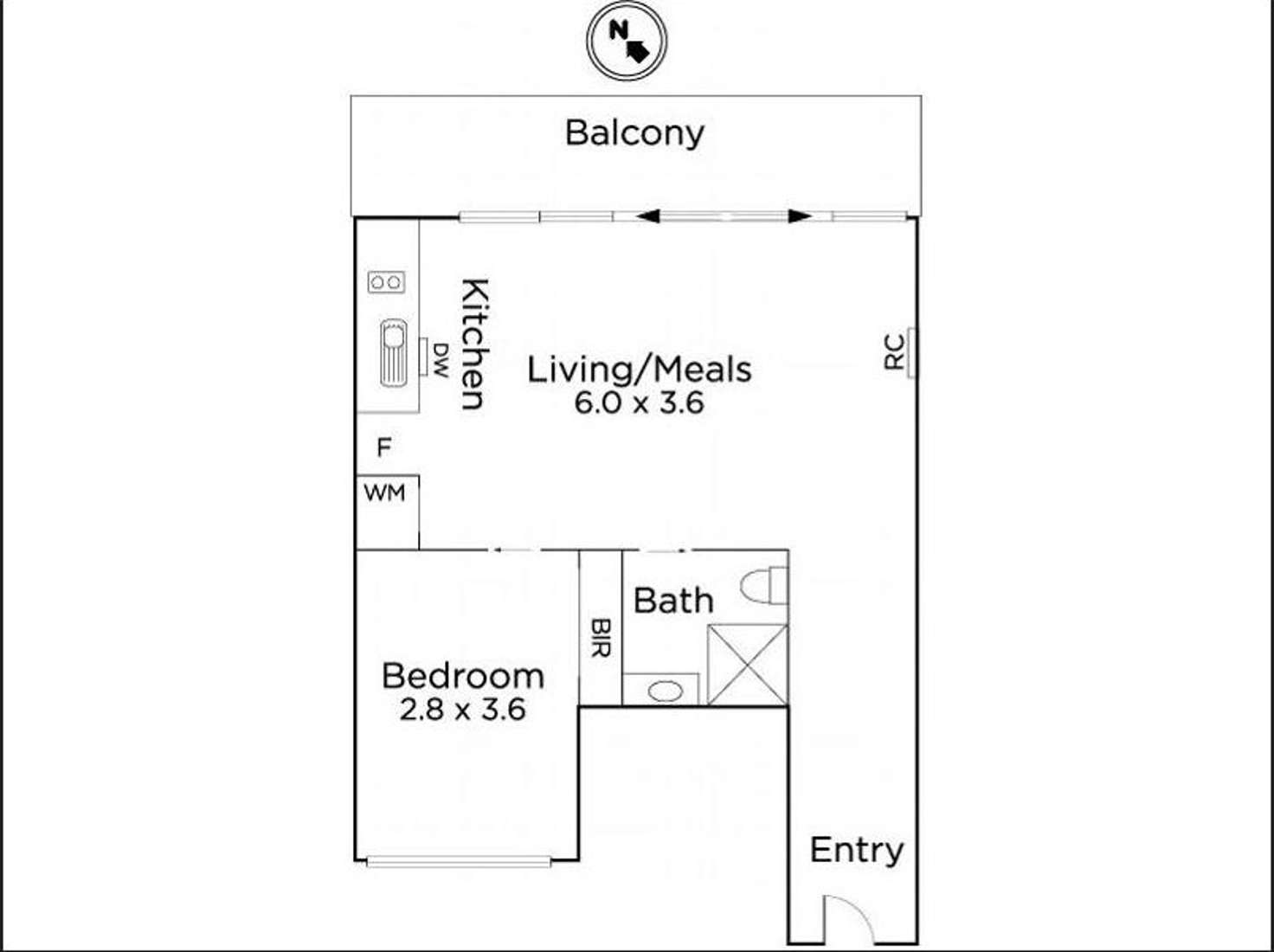 Floorplan of Homely apartment listing, 20/23 Irwell Street, St Kilda VIC 3182