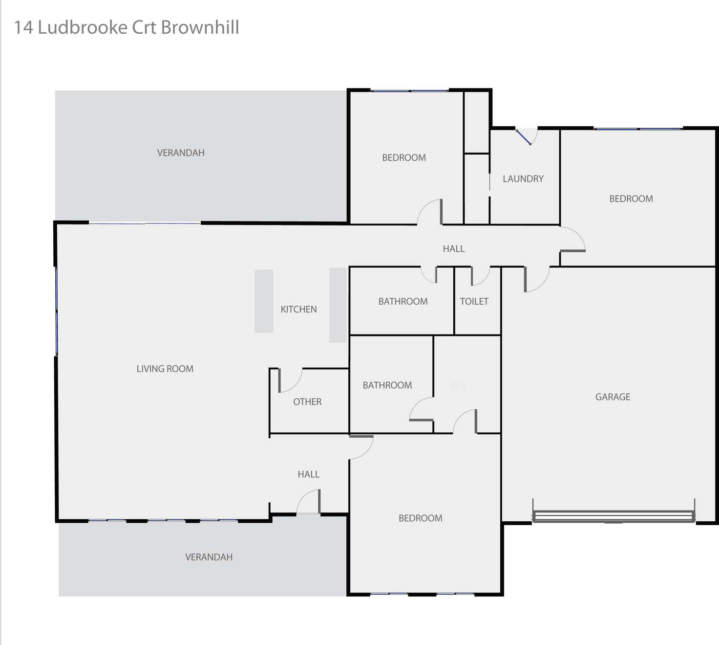 Floorplan of Homely house listing, 14 Ludbrook Court, Brown Hill VIC 3350