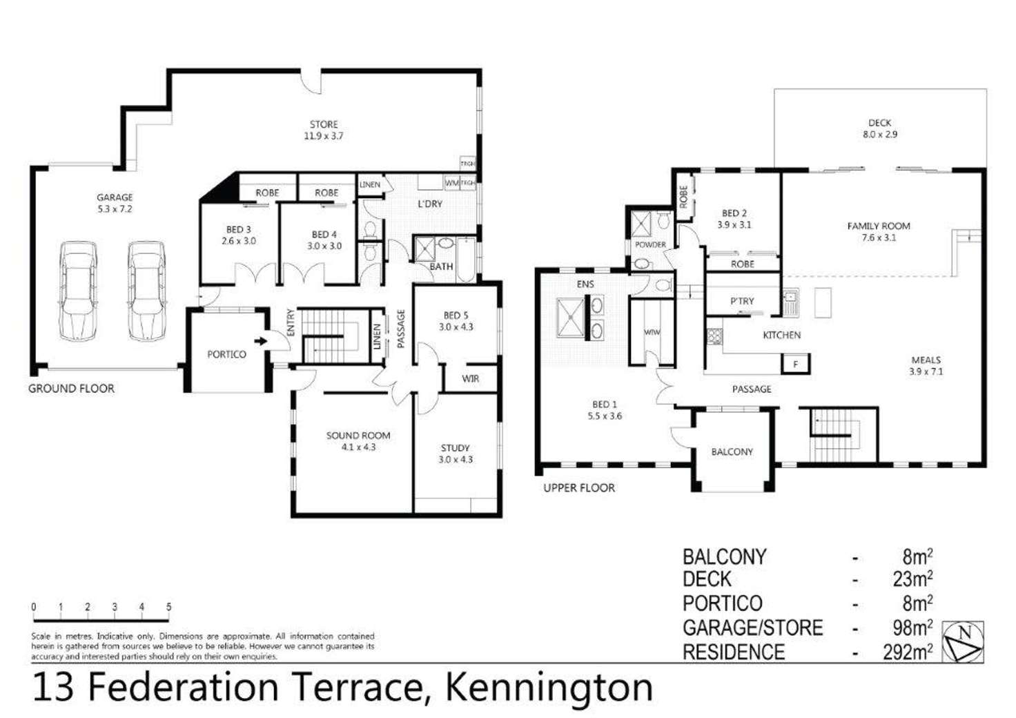 Floorplan of Homely house listing, 13 Federation Terrace, Kennington VIC 3550