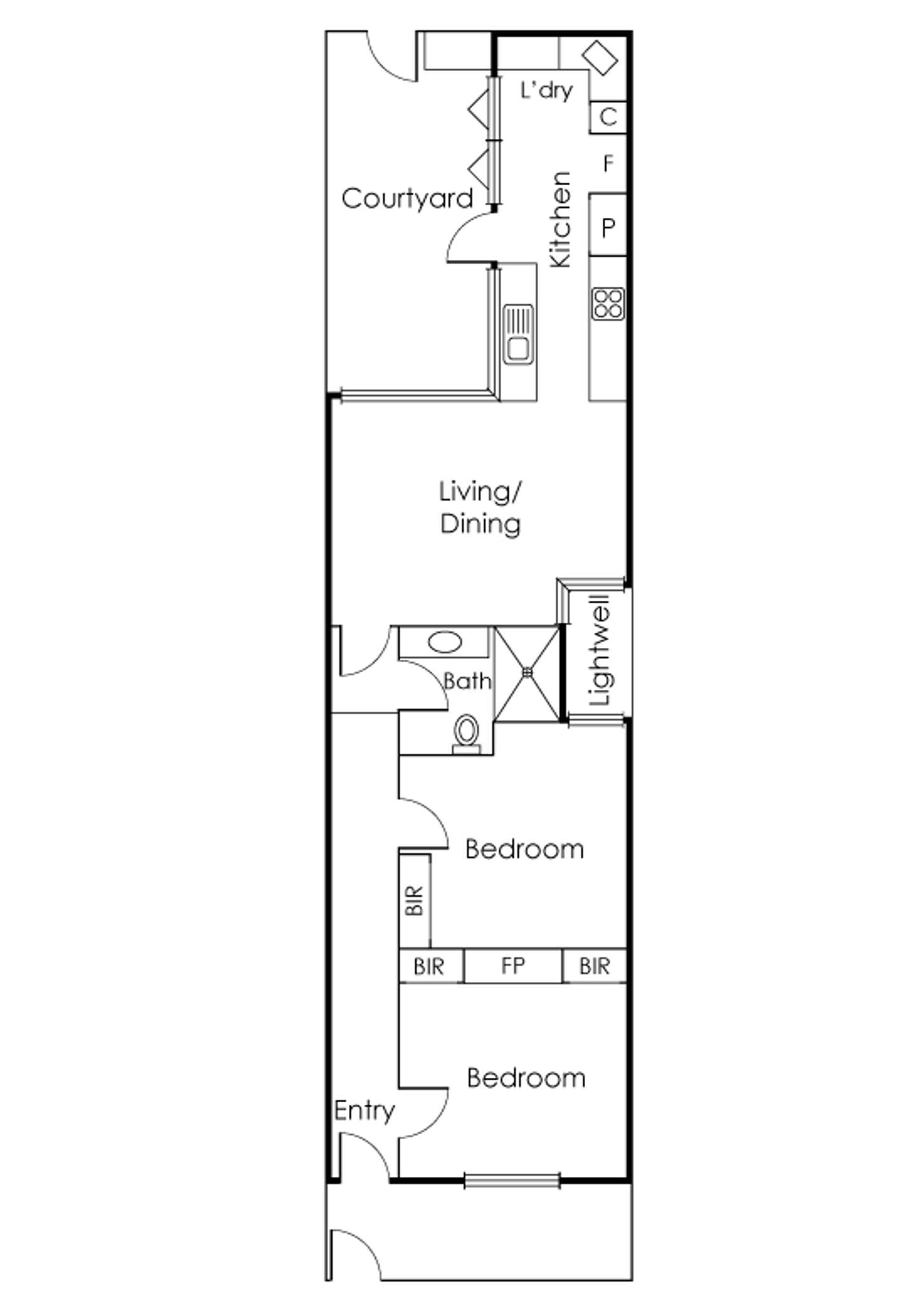 Floorplan of Homely house listing, 24 The Crofts, Richmond VIC 3121