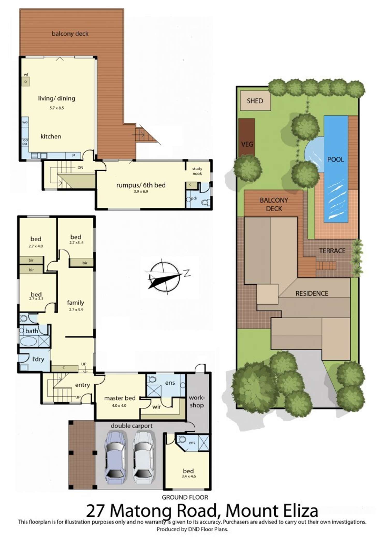 Floorplan of Homely house listing, 27 Matong Road, Mount Eliza VIC 3930