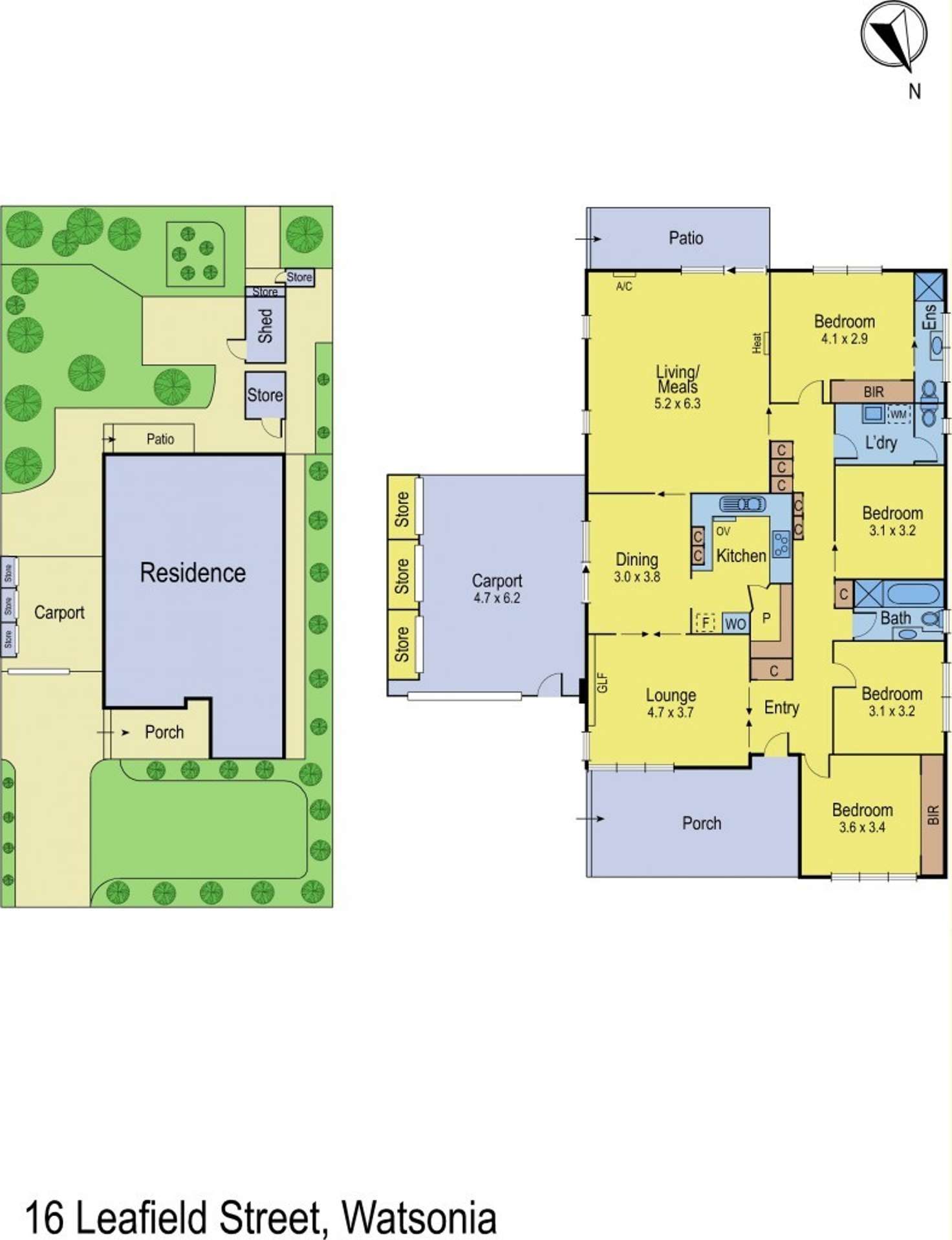 Floorplan of Homely house listing, 16 Leafield Street, Watsonia VIC 3087