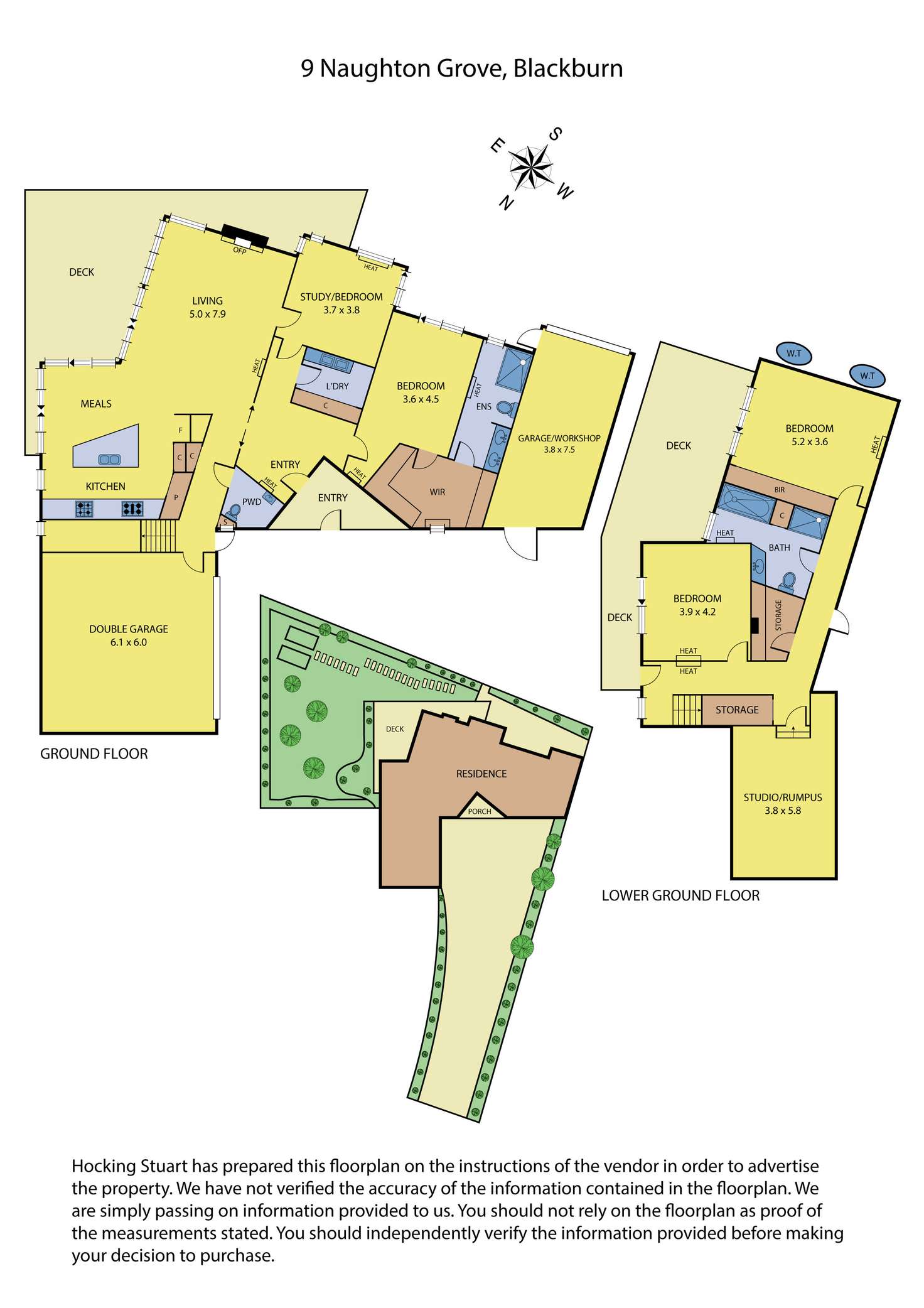 Floorplan of Homely house listing, 9 Naughton Grove, Blackburn VIC 3130