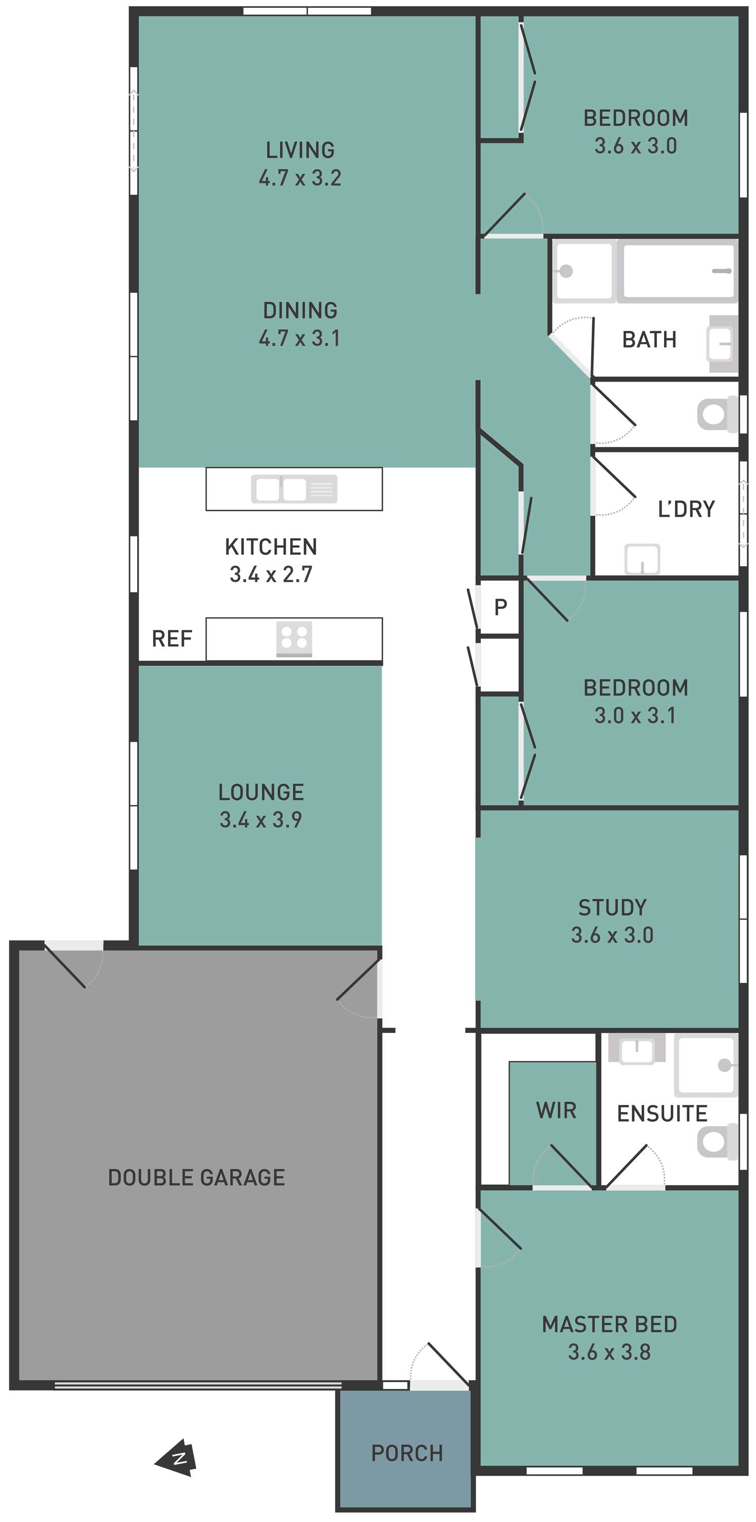 Floorplan of Homely house listing, 5 Parvum Way, Wyndham Vale VIC 3024