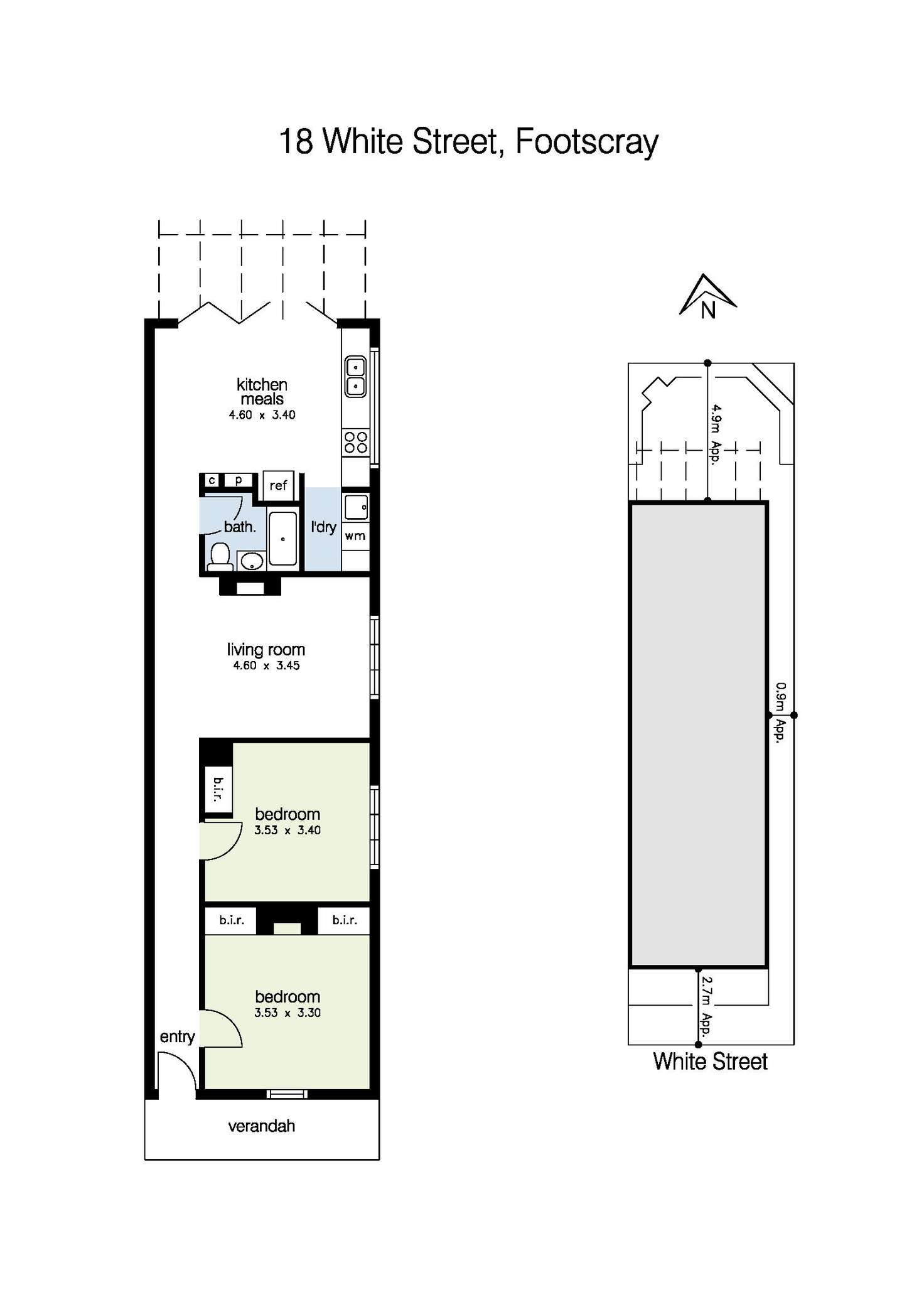 Floorplan of Homely house listing, 18 White Street, Footscray VIC 3011
