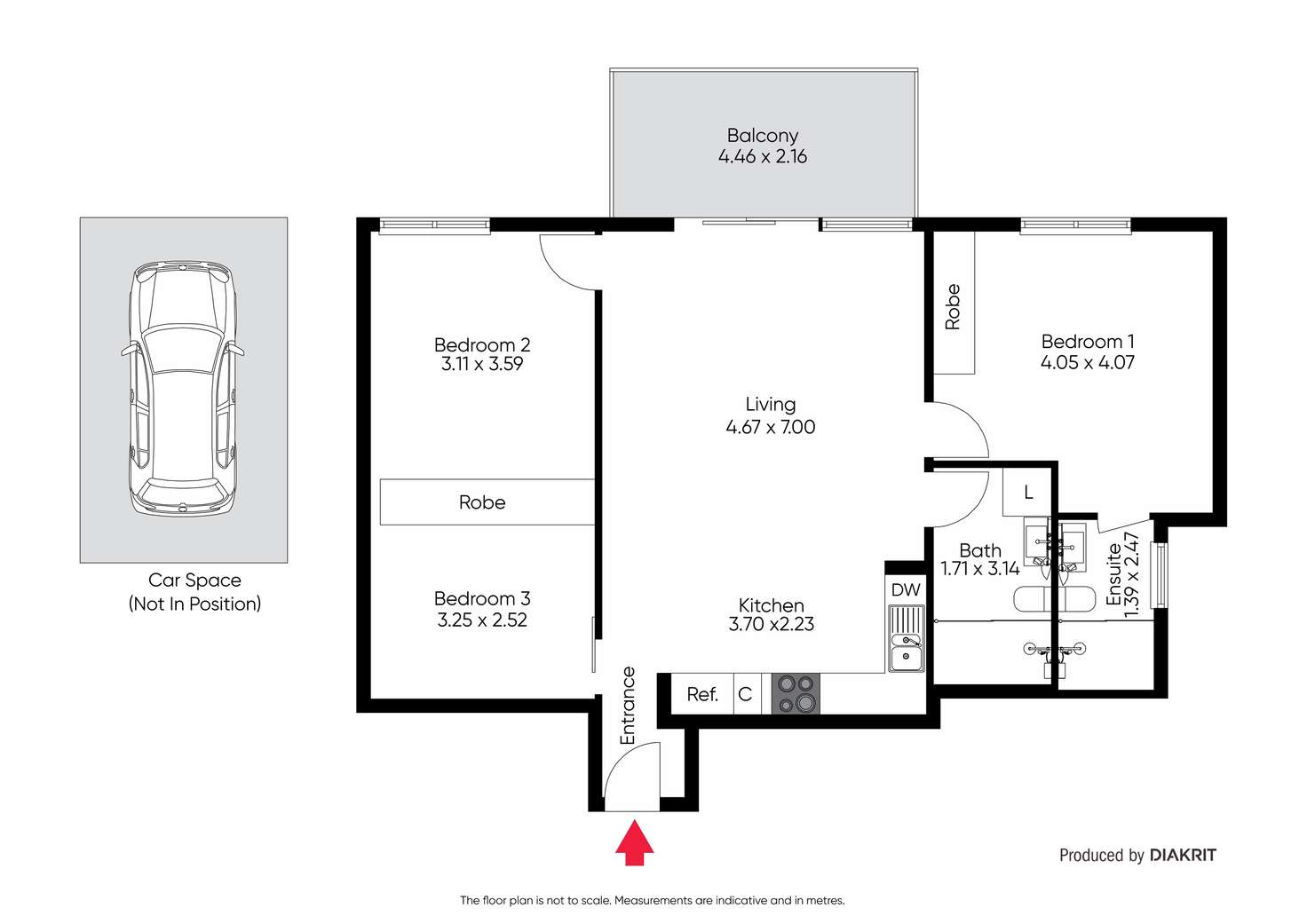 Floorplan of Homely apartment listing, 407/7 Greeves Street, St Kilda VIC 3182