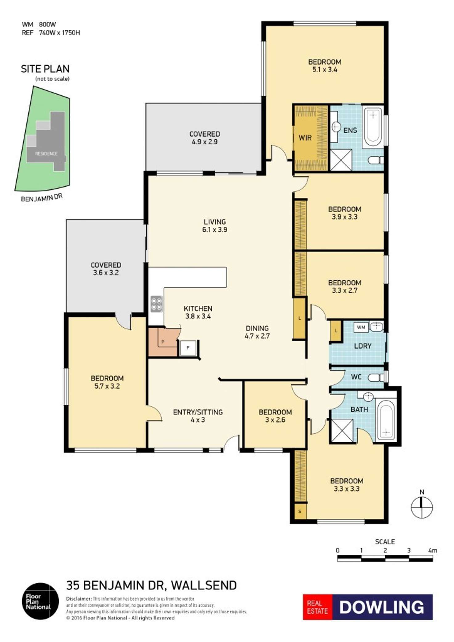 Floorplan of Homely house listing, 35 Benjamin Drive, Wallsend NSW 2287