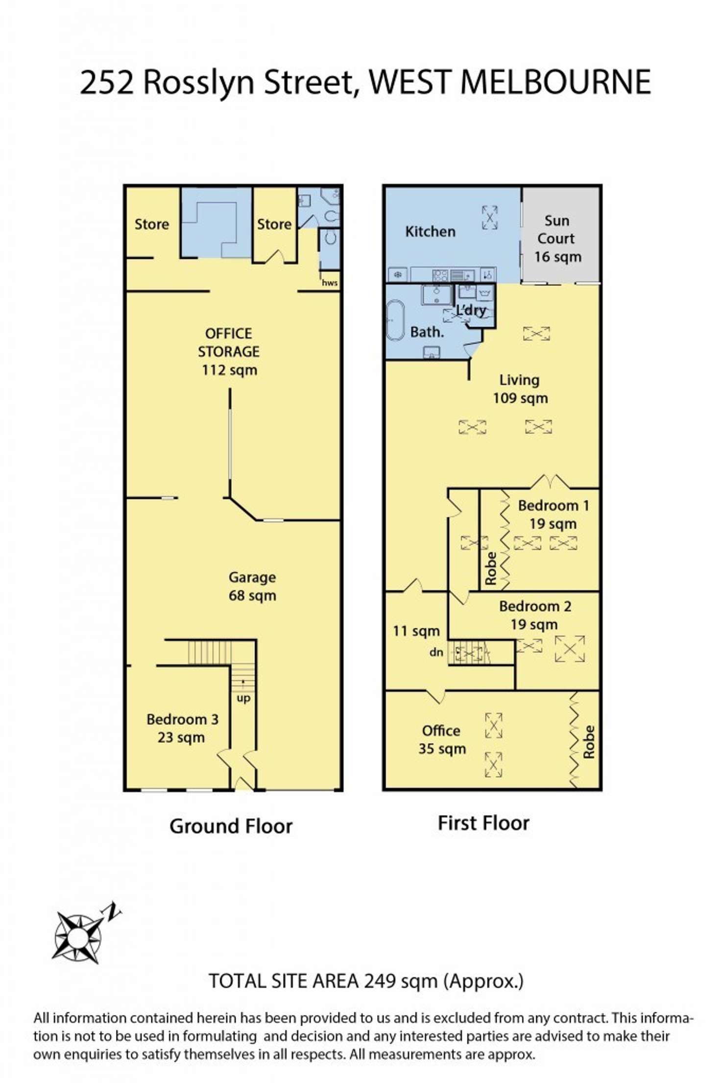 Floorplan of Homely house listing, 252 Rosslyn Street, West Melbourne VIC 3003