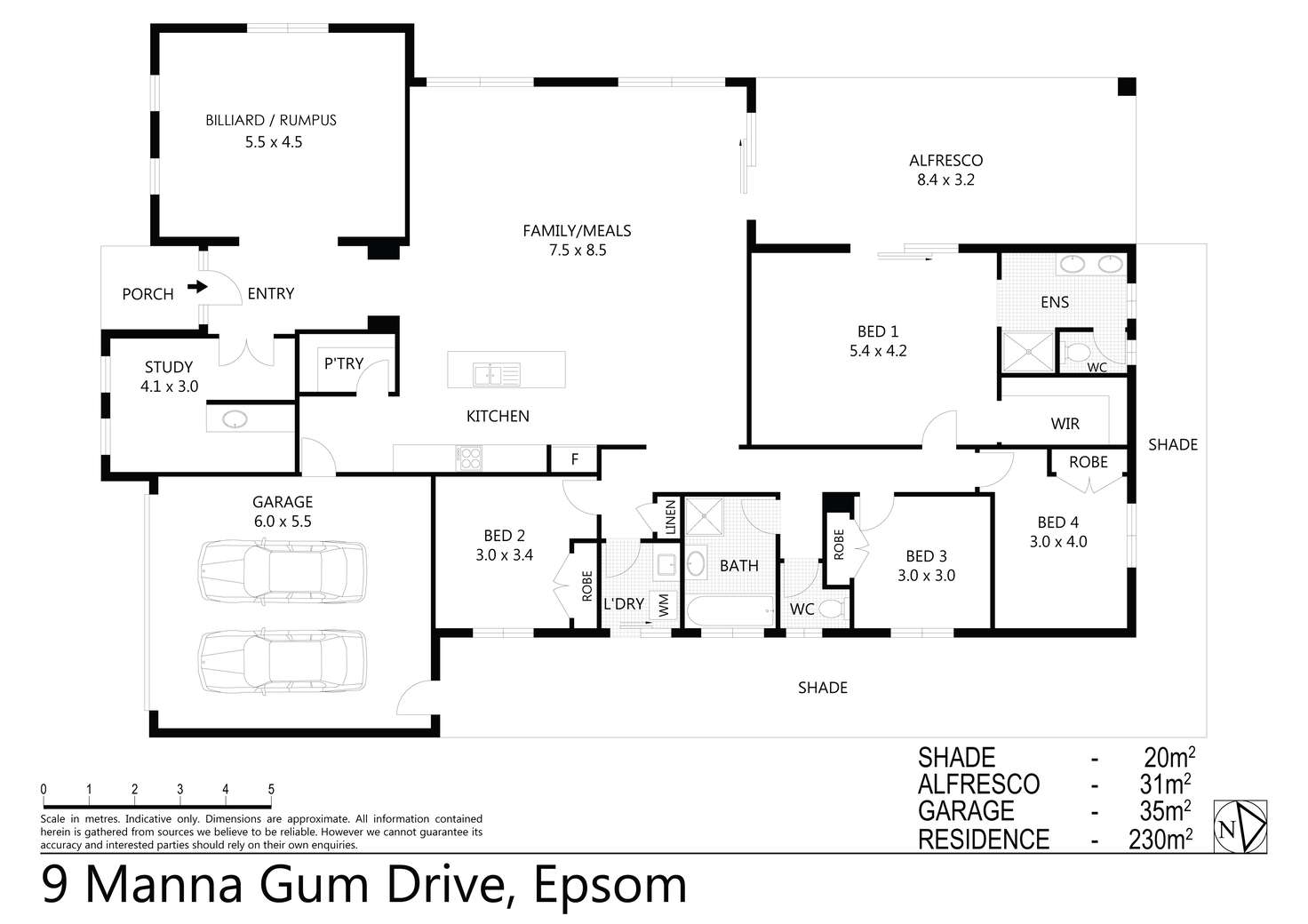 Floorplan of Homely house listing, 9 Manna Gum Drive, Epsom VIC 3551