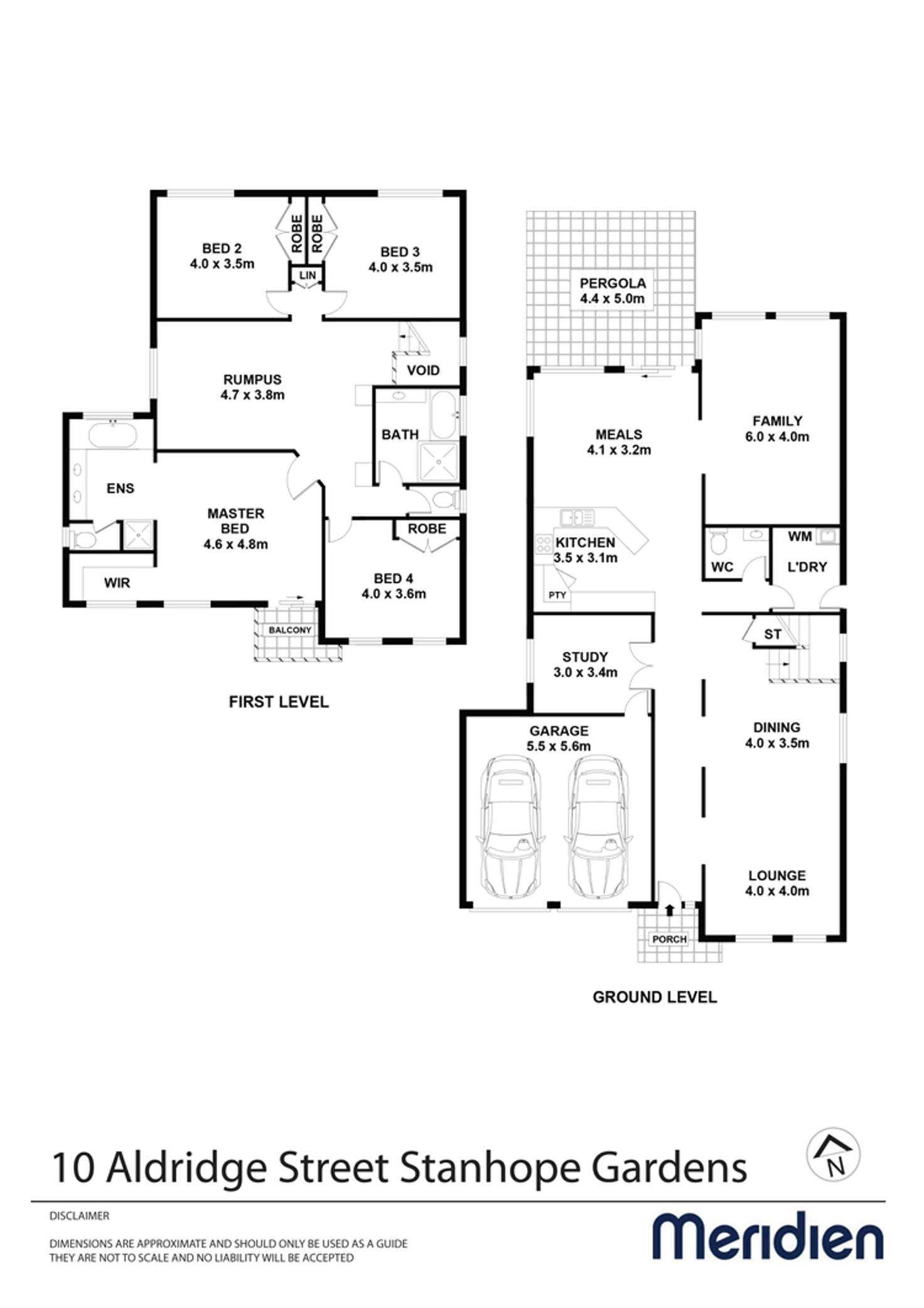 Floorplan of Homely house listing, 10 Aldridge St, Stanhope Gardens NSW 2768