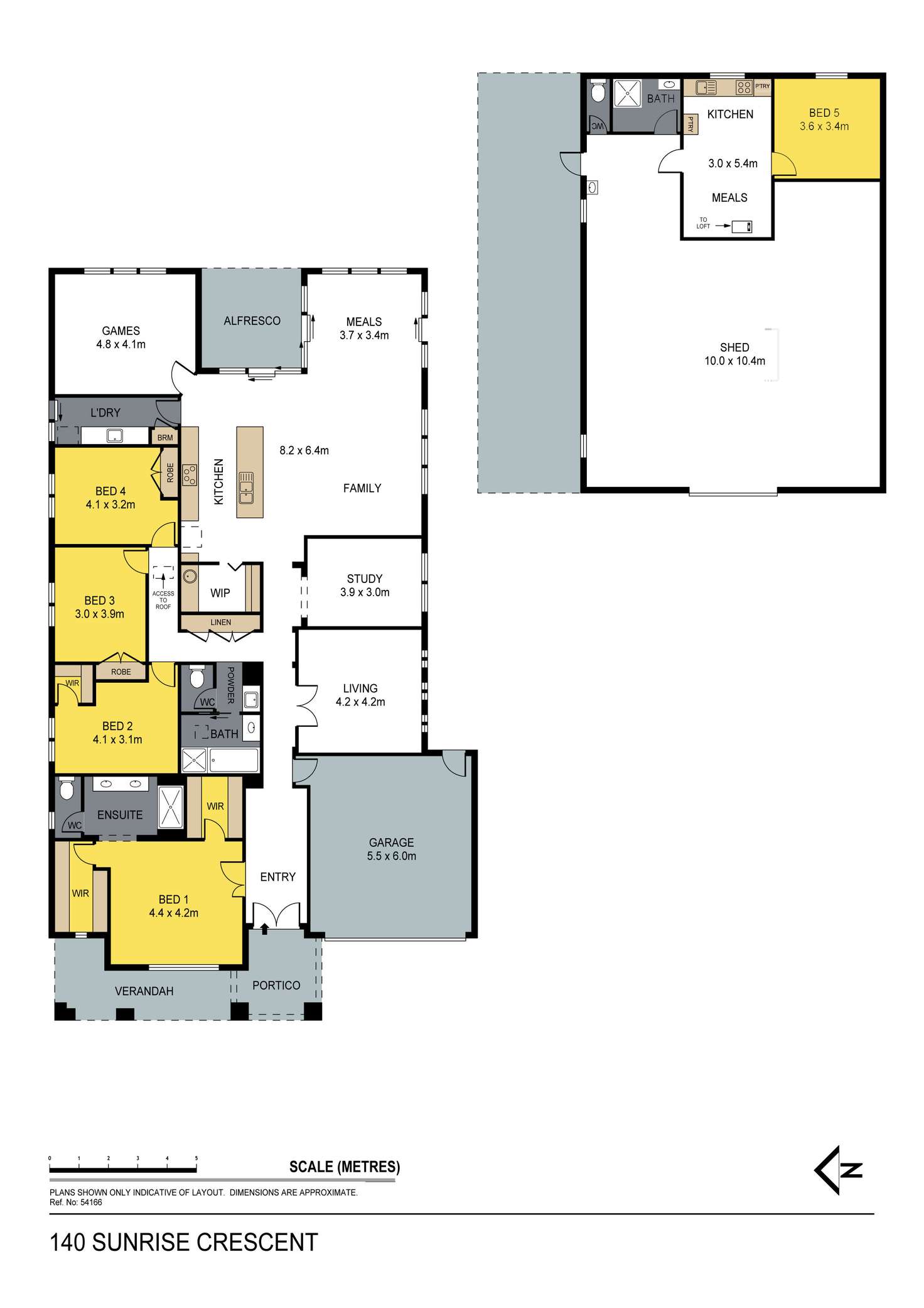 Floorplan of Homely house listing, 140 Sunrise Crescent, Lockwood South VIC 3551
