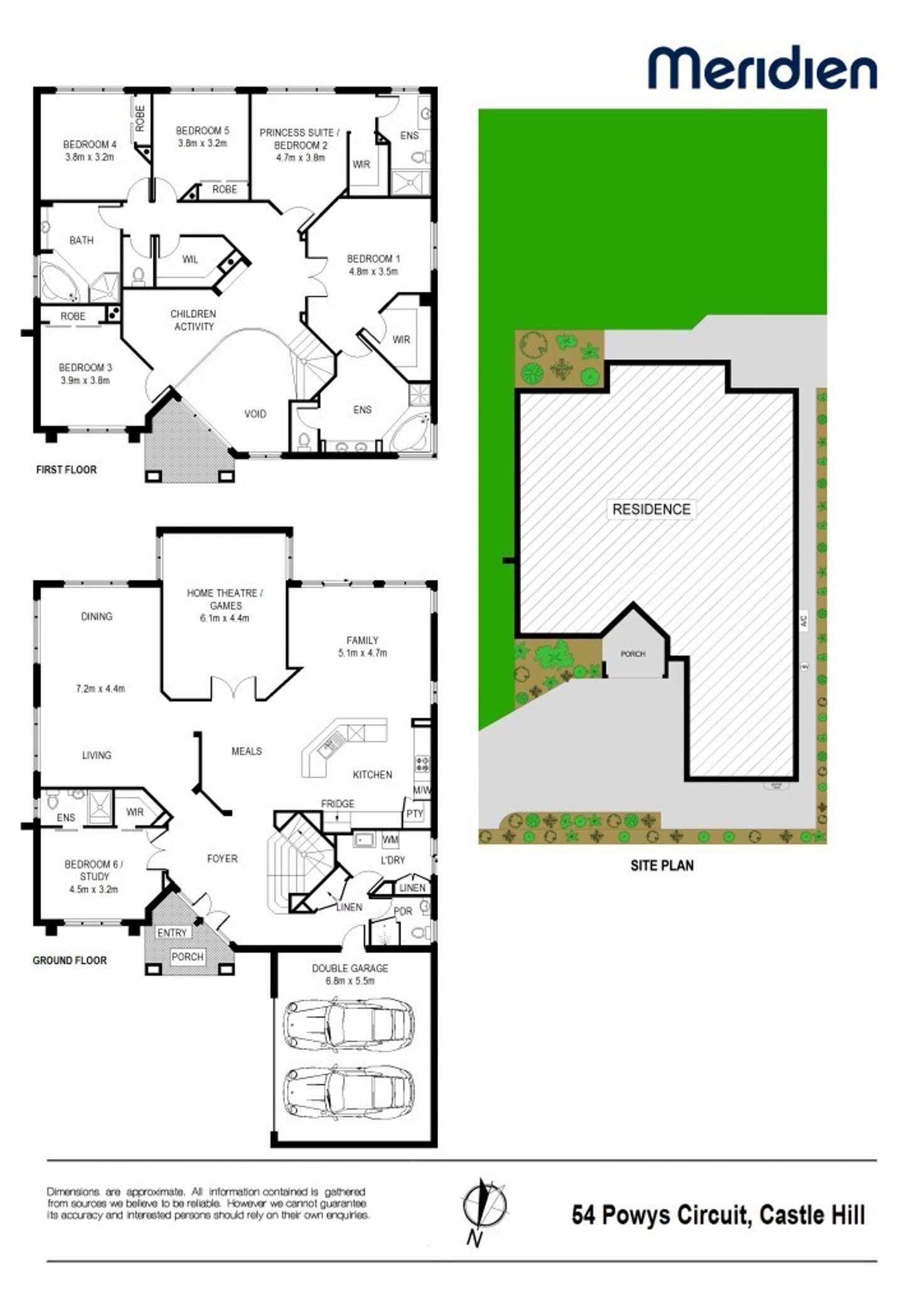 Floorplan of Homely house listing, 54 Powys Circuit, Castle Hill NSW 2154