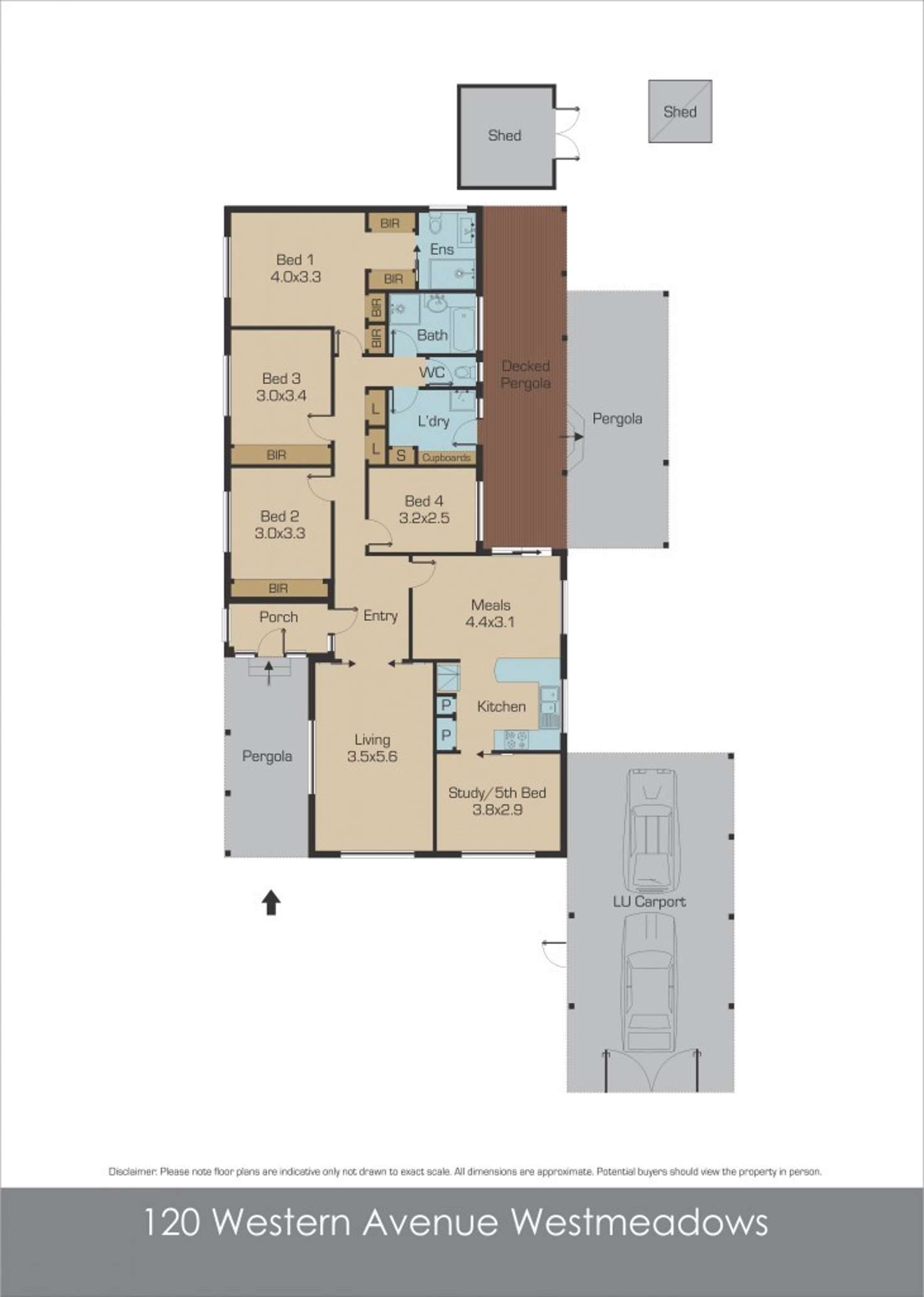 Floorplan of Homely house listing, 120 Western Avenue, Westmeadows VIC 3049