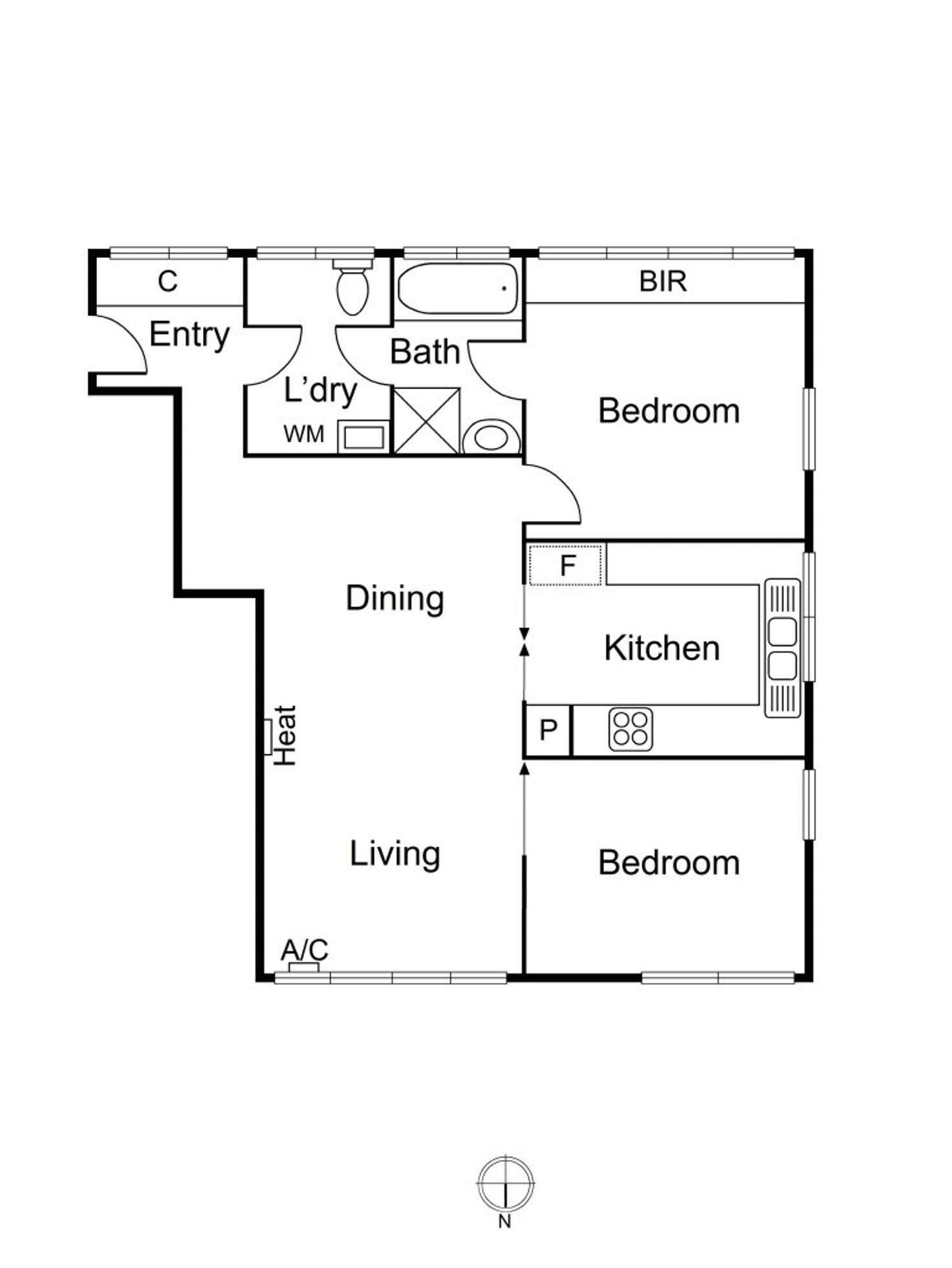 Floorplan of Homely apartment listing, 6/21 Kensington Road, South Yarra VIC 3141