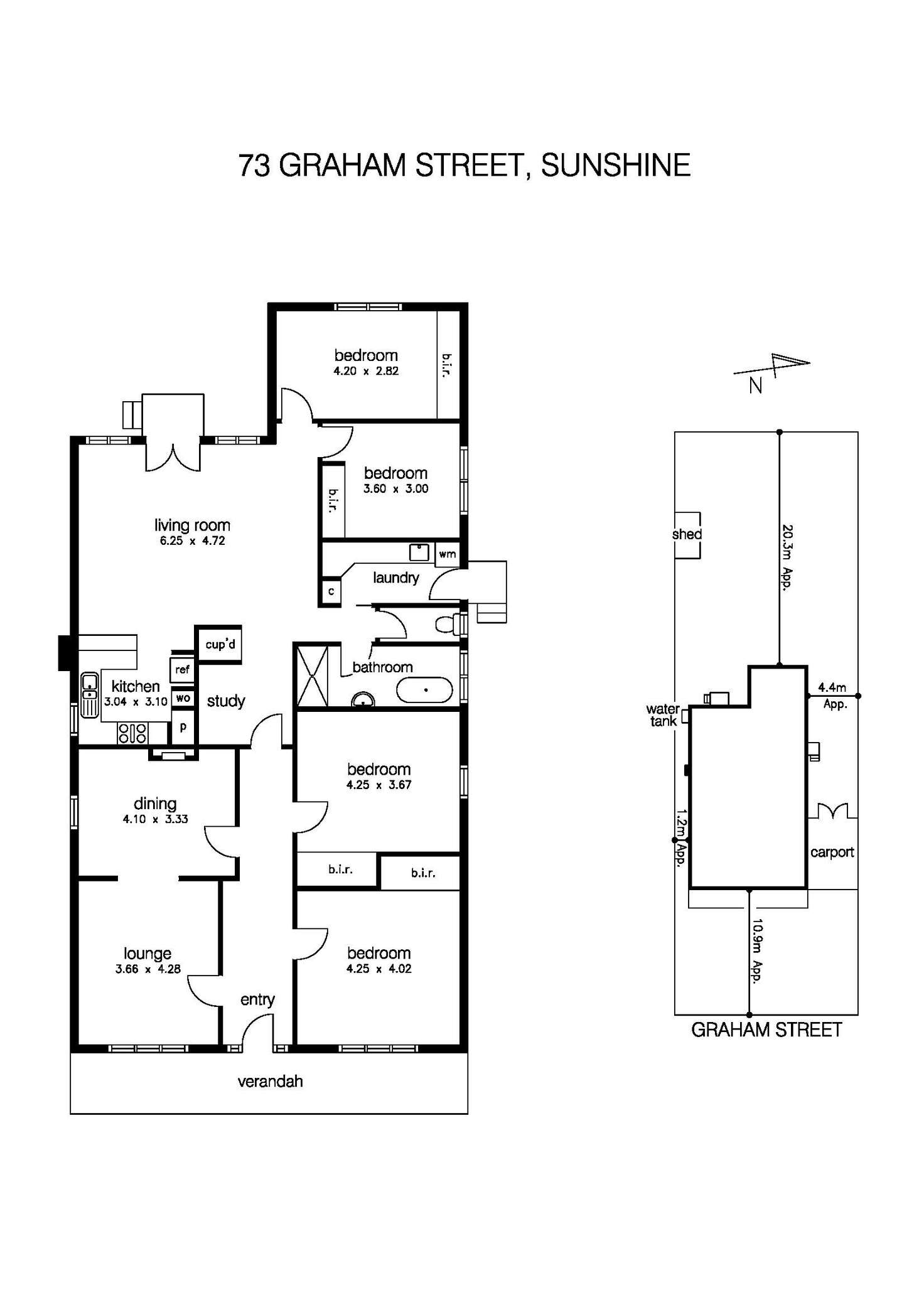 Floorplan of Homely house listing, 73 Graham Street, Sunshine VIC 3020