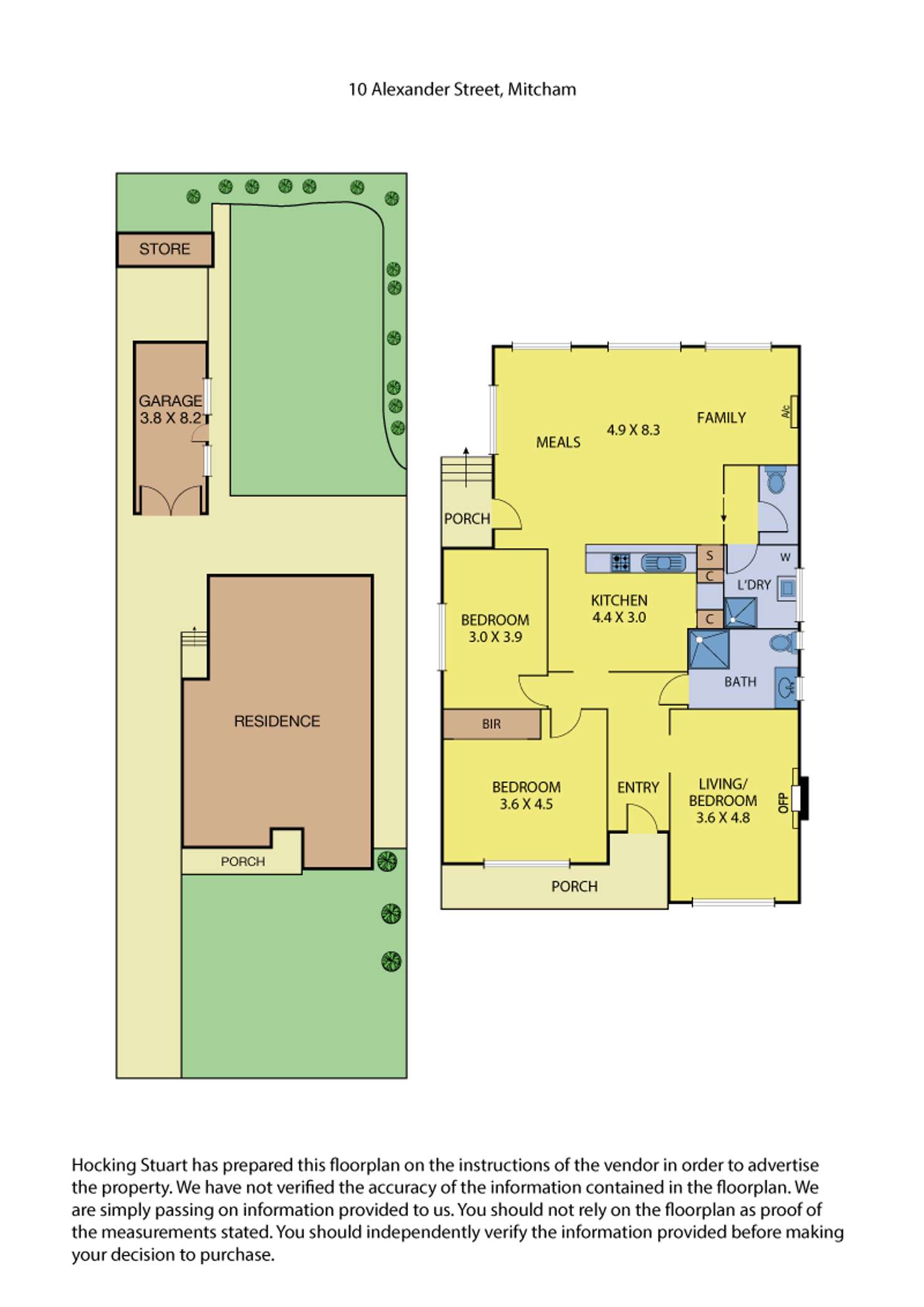 Floorplan of Homely house listing, 10 Alexander Street, Mitcham VIC 3132