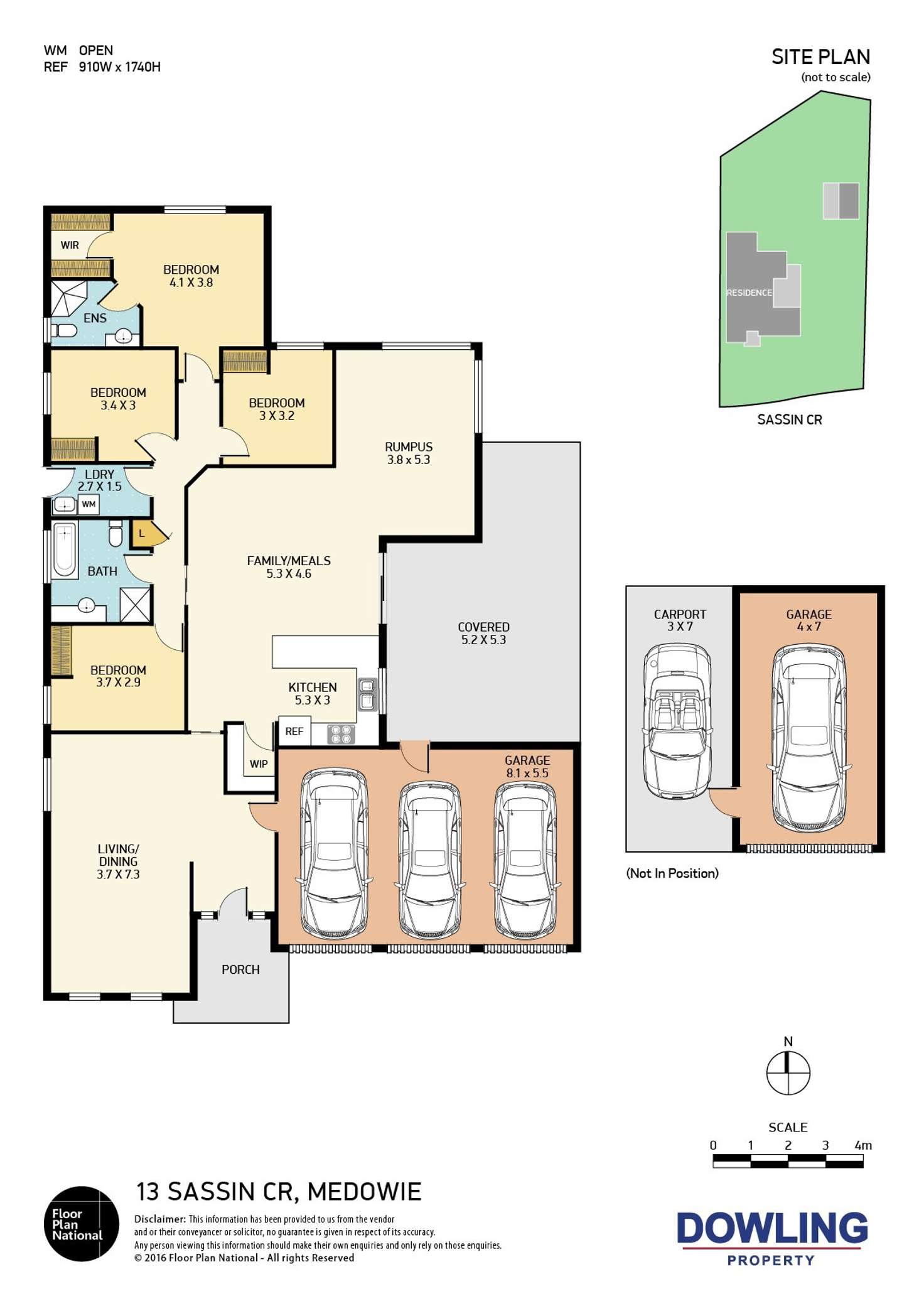 Floorplan of Homely house listing, 13 Sassin Crescent, Medowie NSW 2318