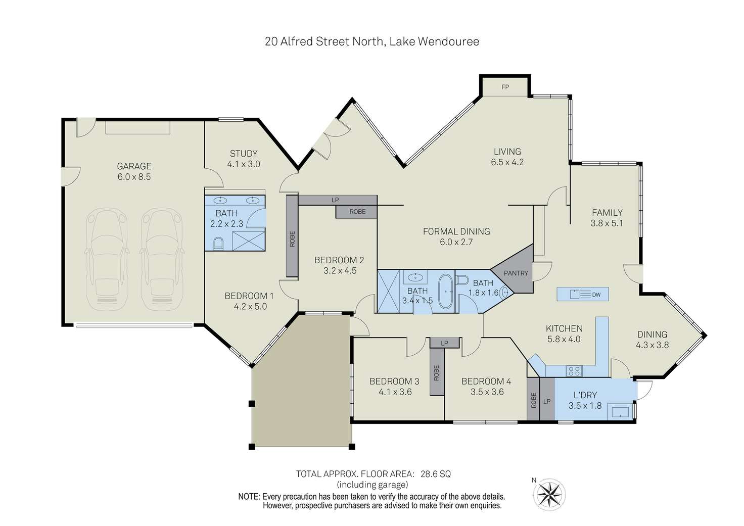 Floorplan of Homely house listing, 20 Alfred Street North, Lake Wendouree VIC 3350