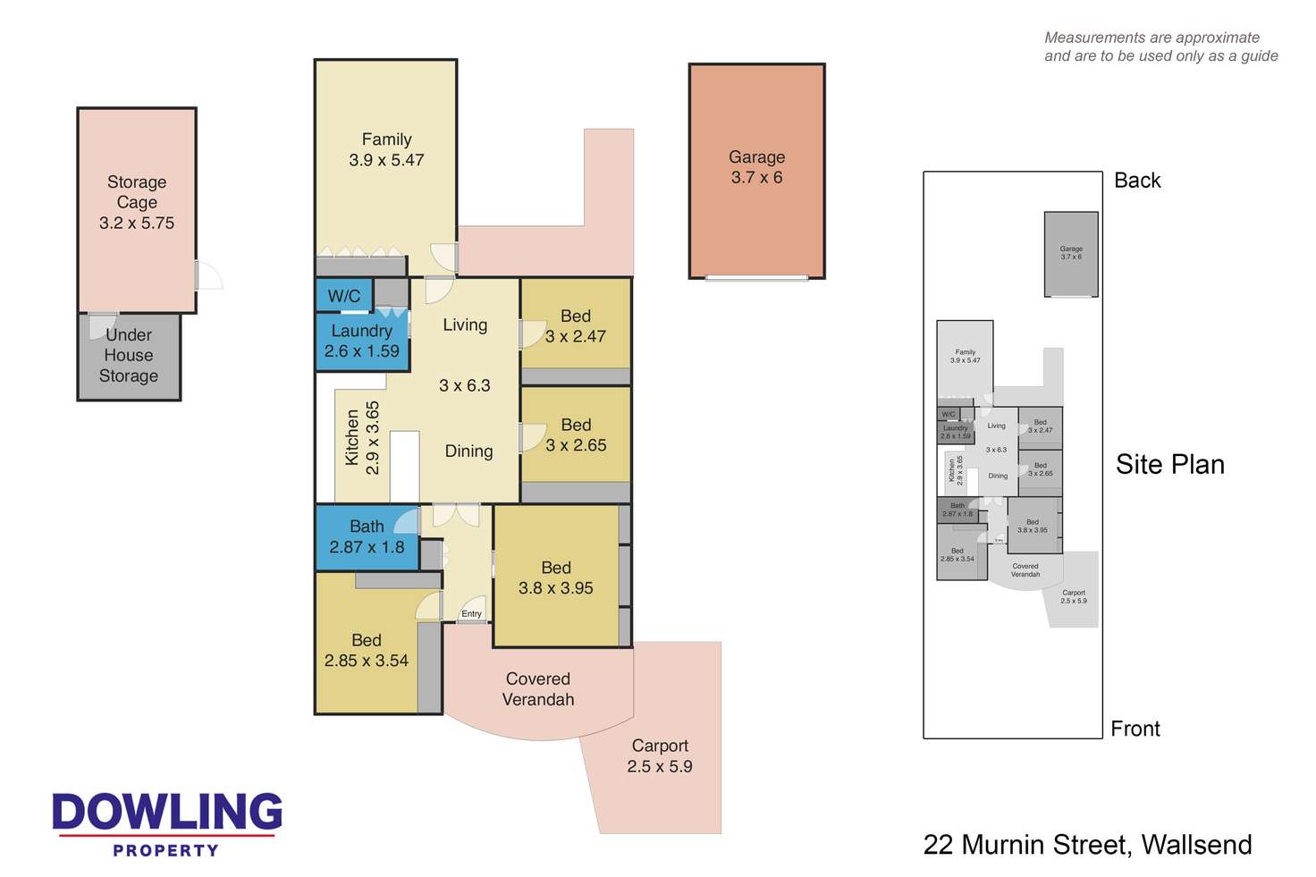 Floorplan of Homely house listing, 22 Murnin Street, Wallsend NSW 2287