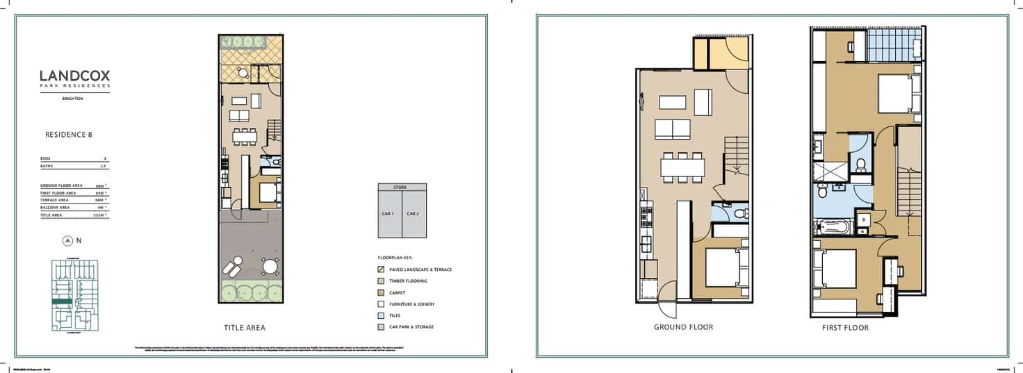 Floorplan of Homely townhouse listing, 6/19 Landcox Street, Brighton East VIC 3187