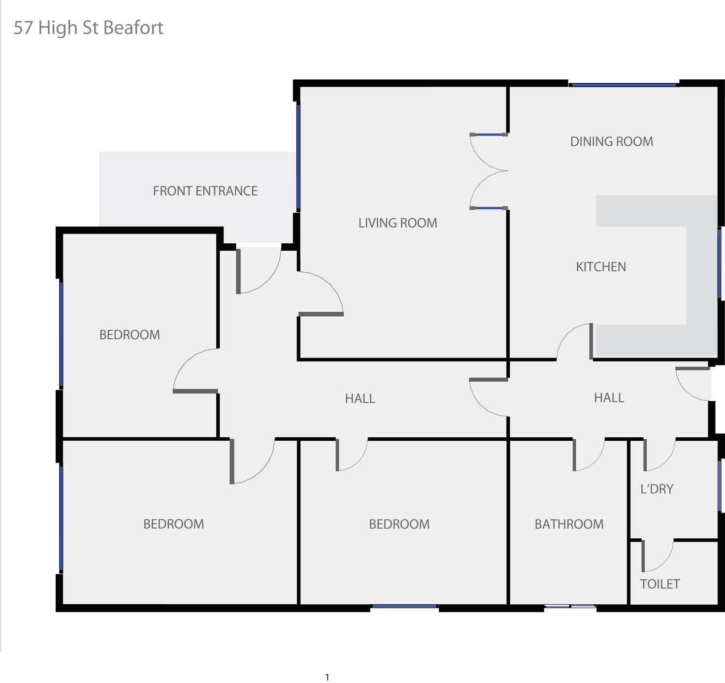 Floorplan of Homely house listing, 57 High Street, Beaufort VIC 3373