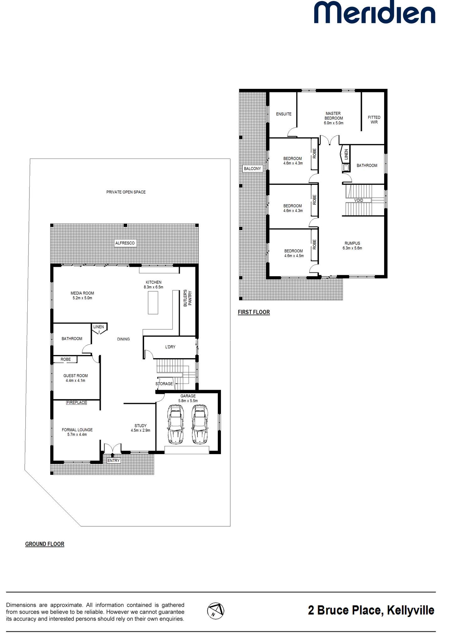 Floorplan of Homely house listing, 2 Bruce Place, Kellyville NSW 2155