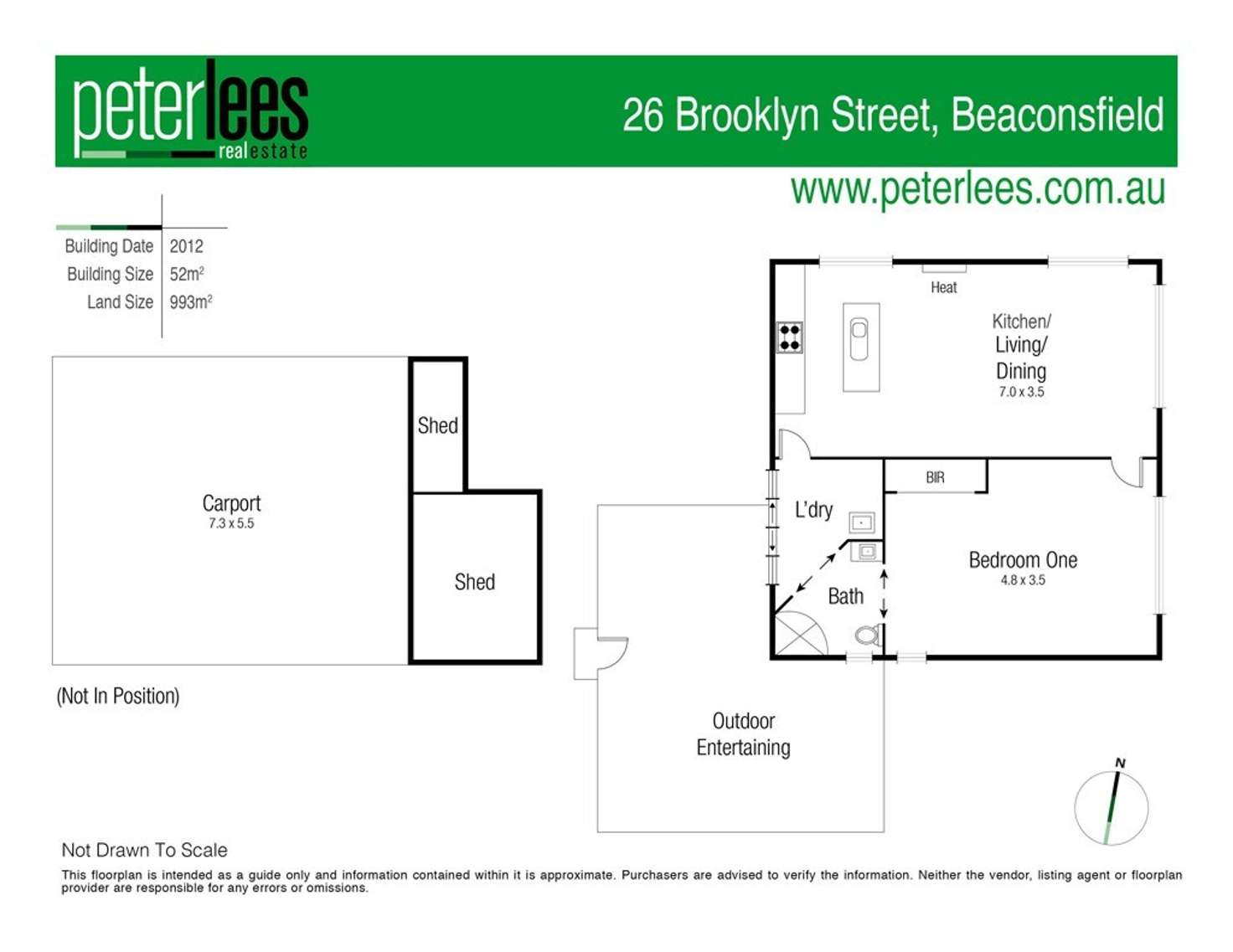 Floorplan of Homely house listing, 26 Brooklyn Street, Beaconsfield TAS 7270