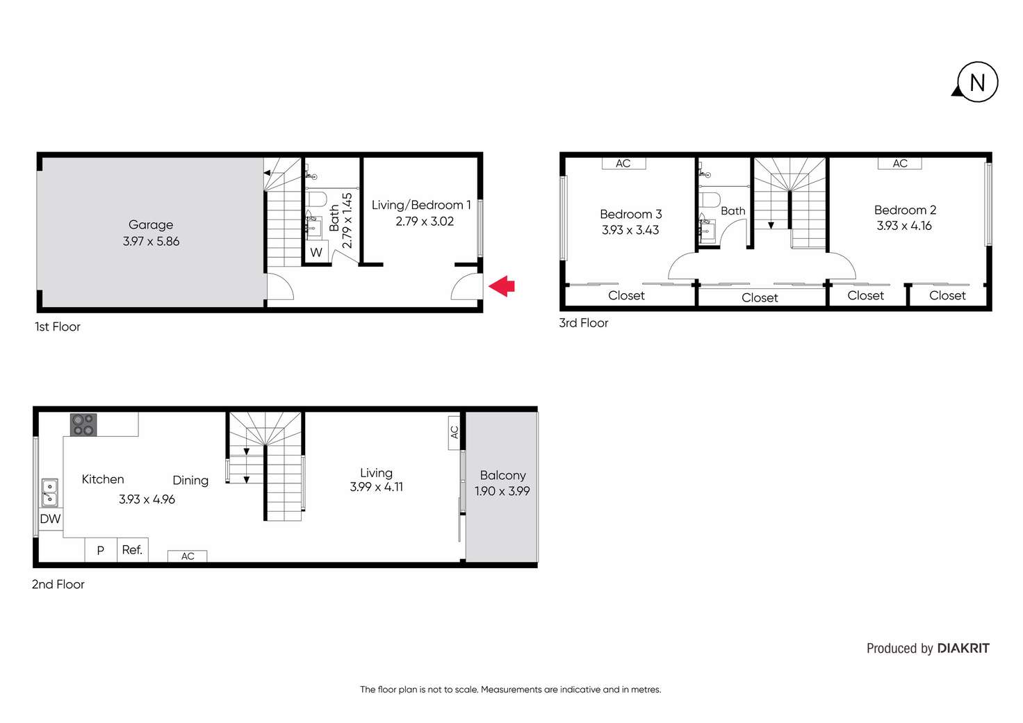 Floorplan of Homely townhouse listing, 25/1 Brunswick Crescent, Craigieburn VIC 3064
