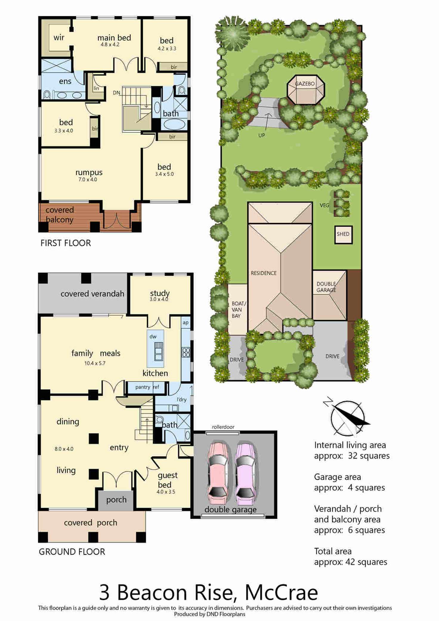 Floorplan of Homely house listing, 3 Beacon Rise, Mccrae VIC 3938