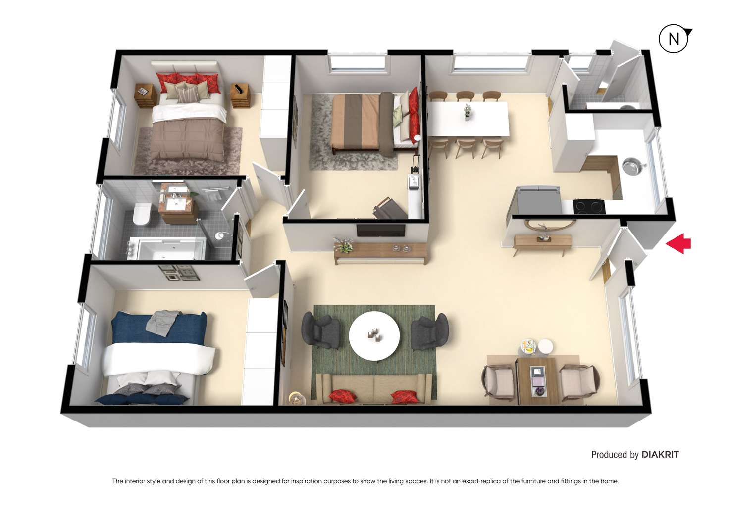 Floorplan of Homely unit listing, 11/36-38 Denbigh Street, Frankston VIC 3199