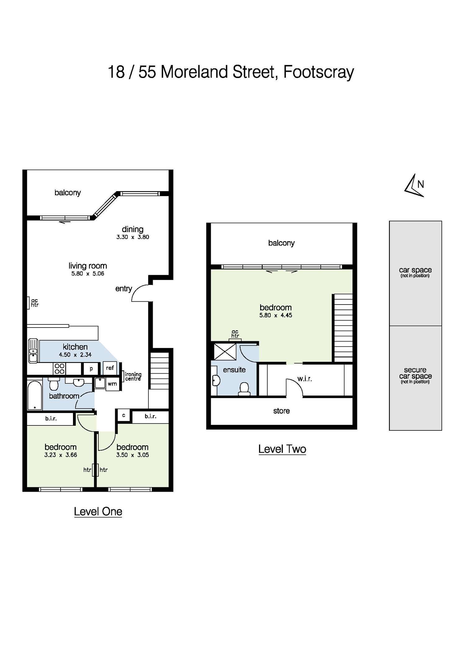 Floorplan of Homely apartment listing, 18/55 Moreland Street, Footscray VIC 3011