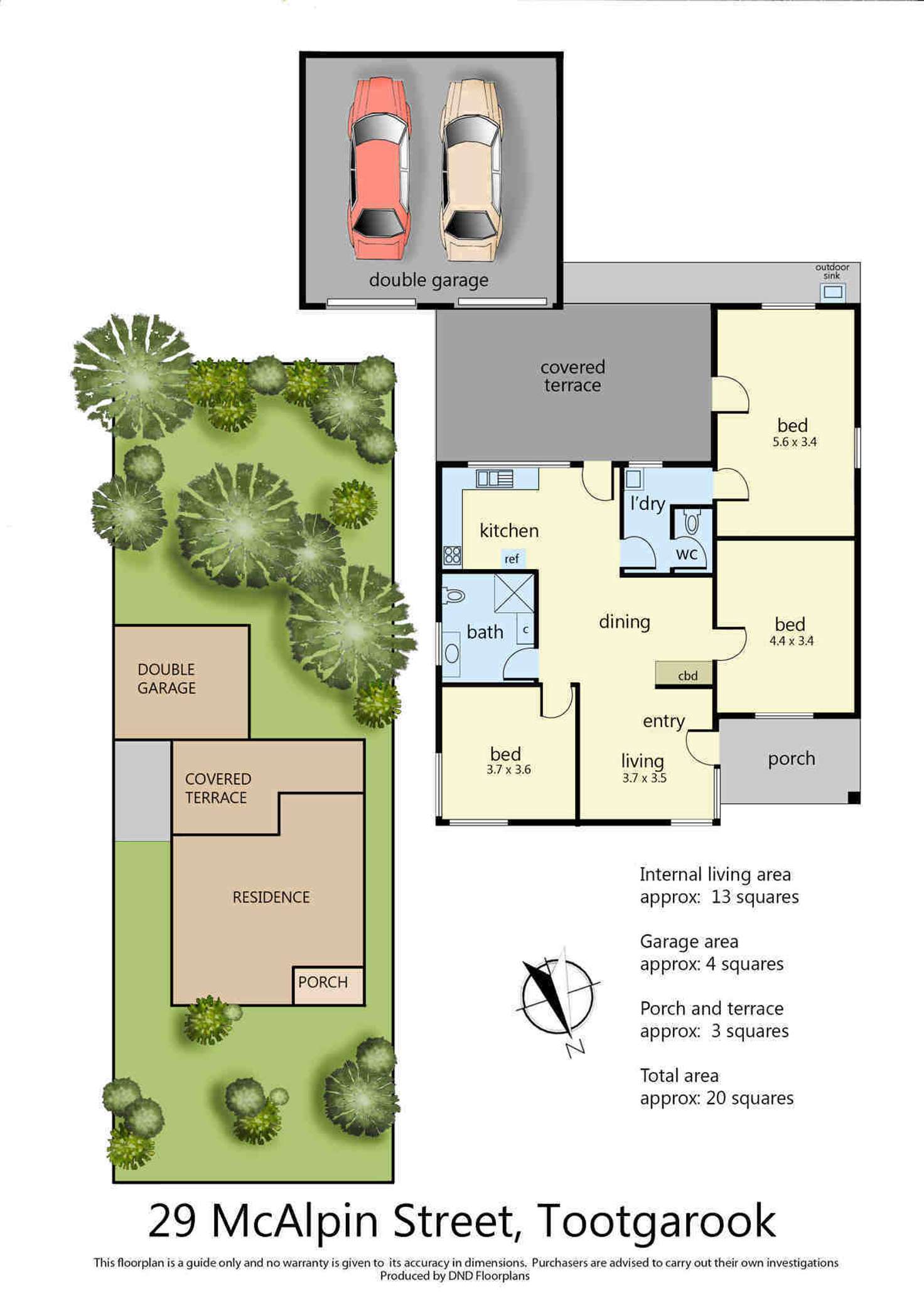 Floorplan of Homely house listing, 29 McAlpin Street, Tootgarook VIC 3941