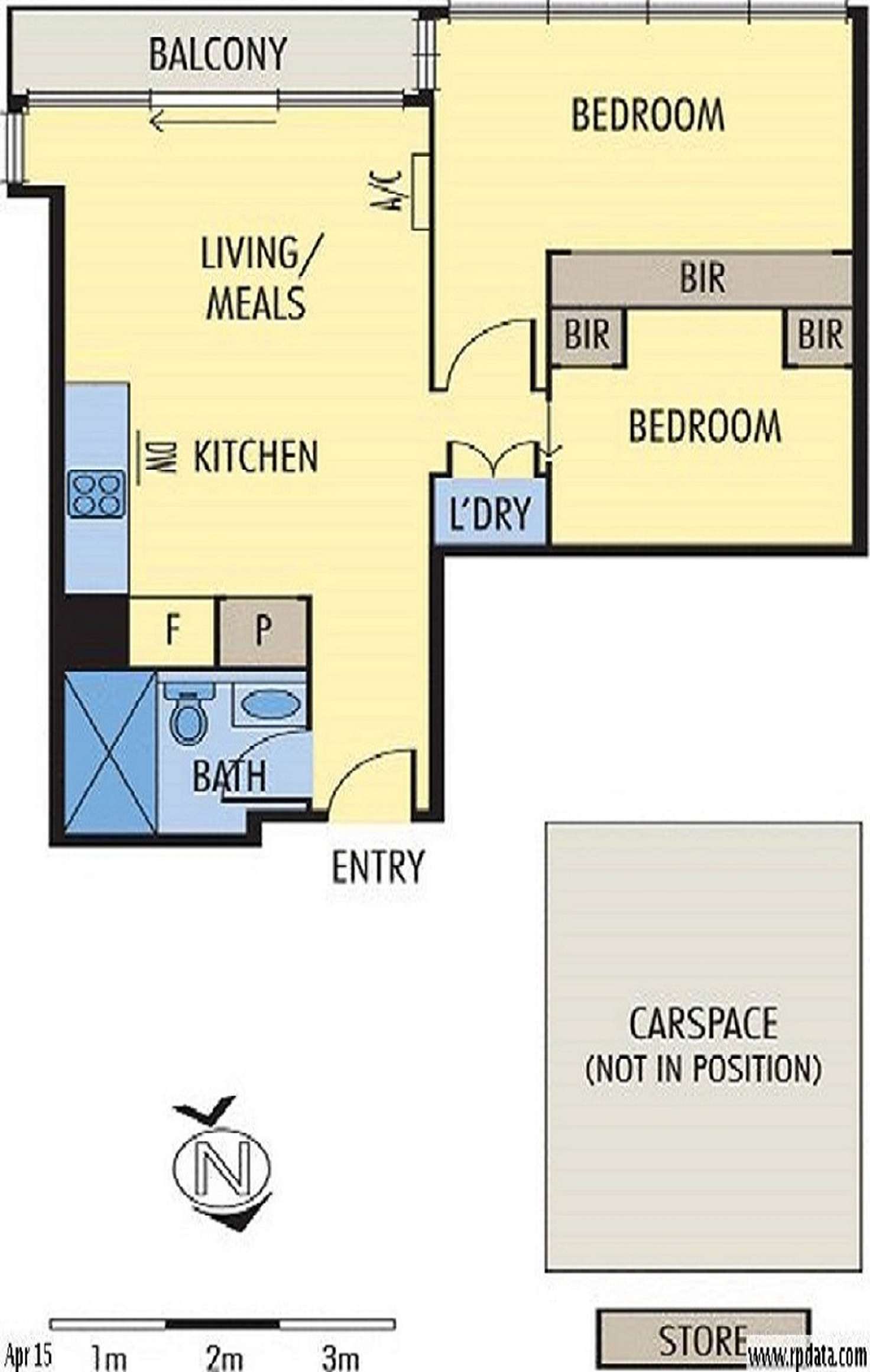 Floorplan of Homely apartment listing, 1214/50 Albert Road, South Melbourne VIC 3205