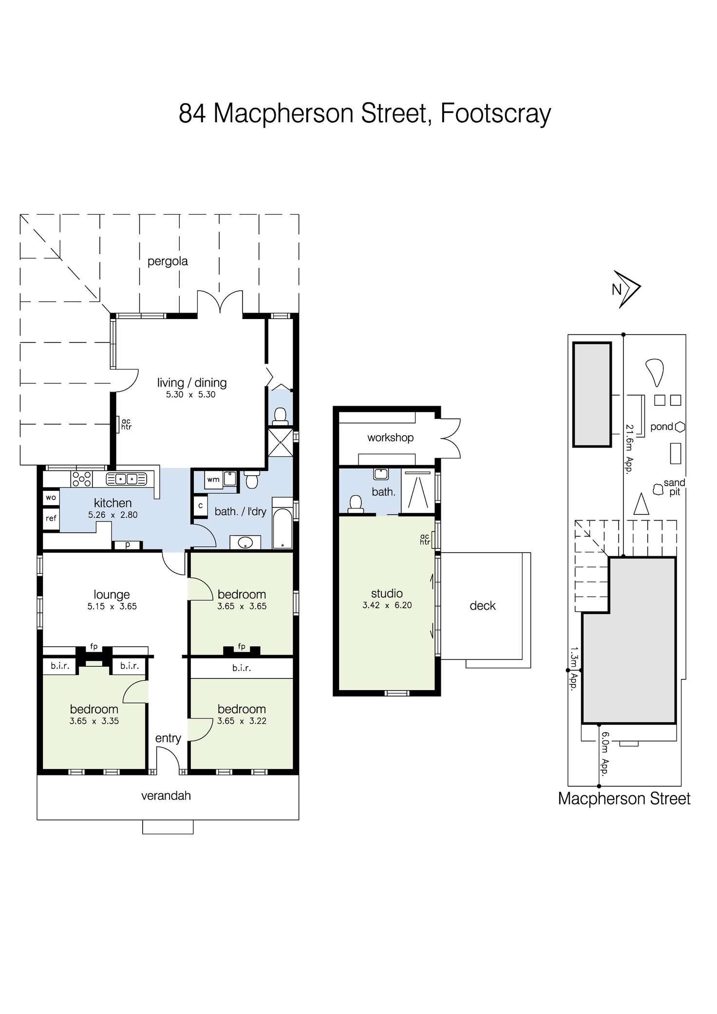 Floorplan of Homely house listing, 84 Macpherson Street, Footscray VIC 3011
