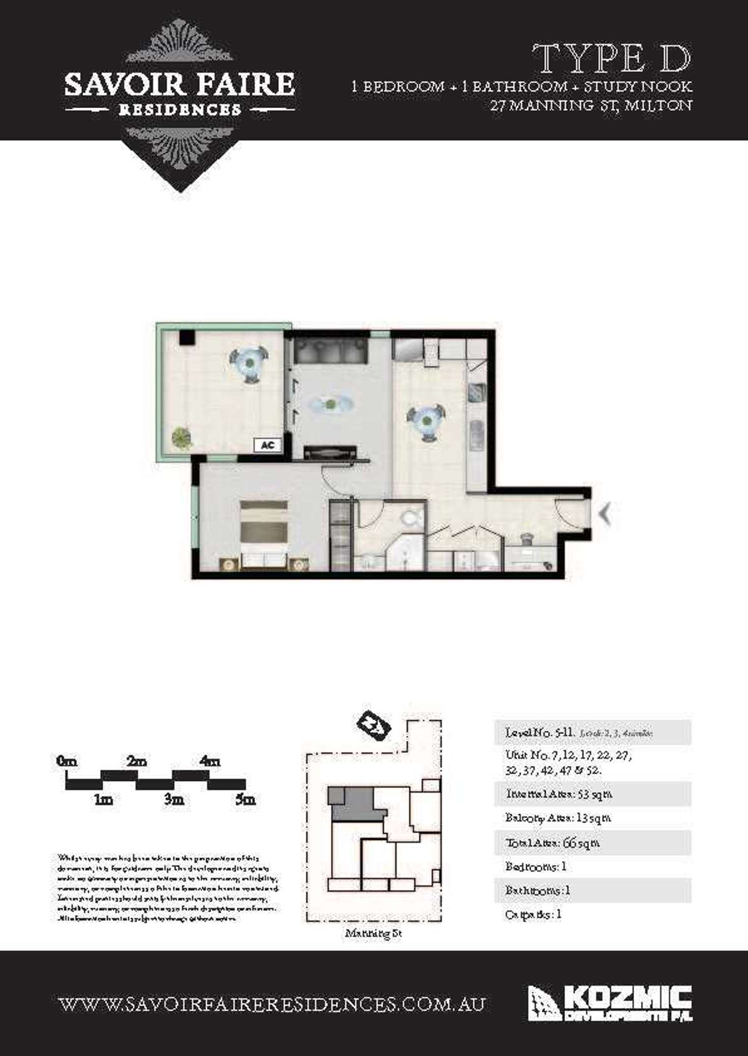 Floorplan of Homely apartment listing, 07/27 Manning, Milton QLD 4064