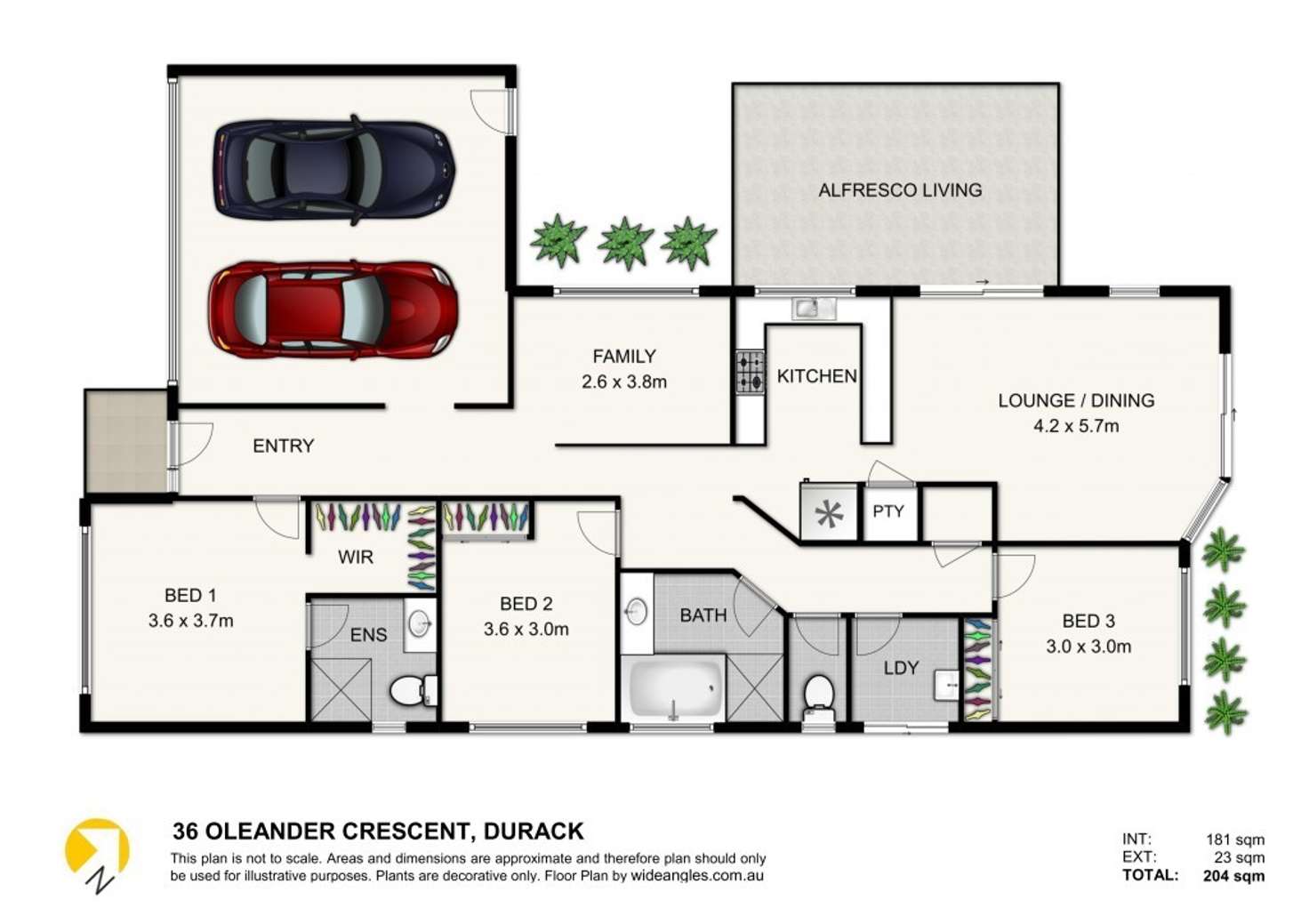 Floorplan of Homely house listing, 36 Oleander Crescent, Durack QLD 4077