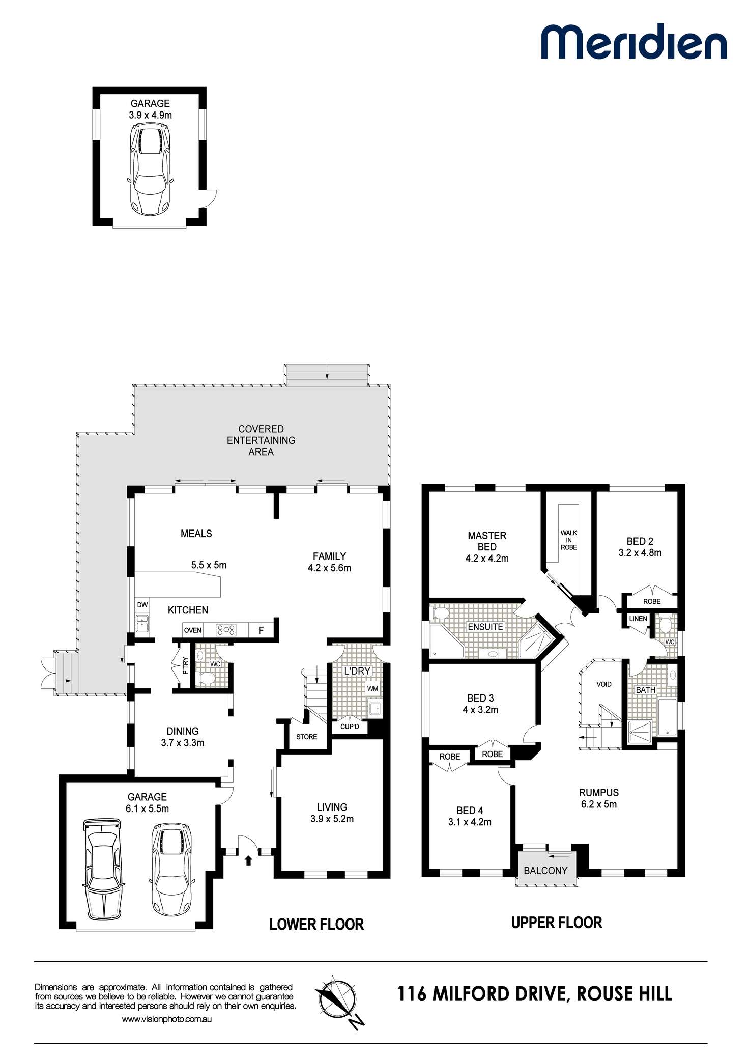 Floorplan of Homely house listing, 116 Milford Drive, Rouse Hill NSW 2155