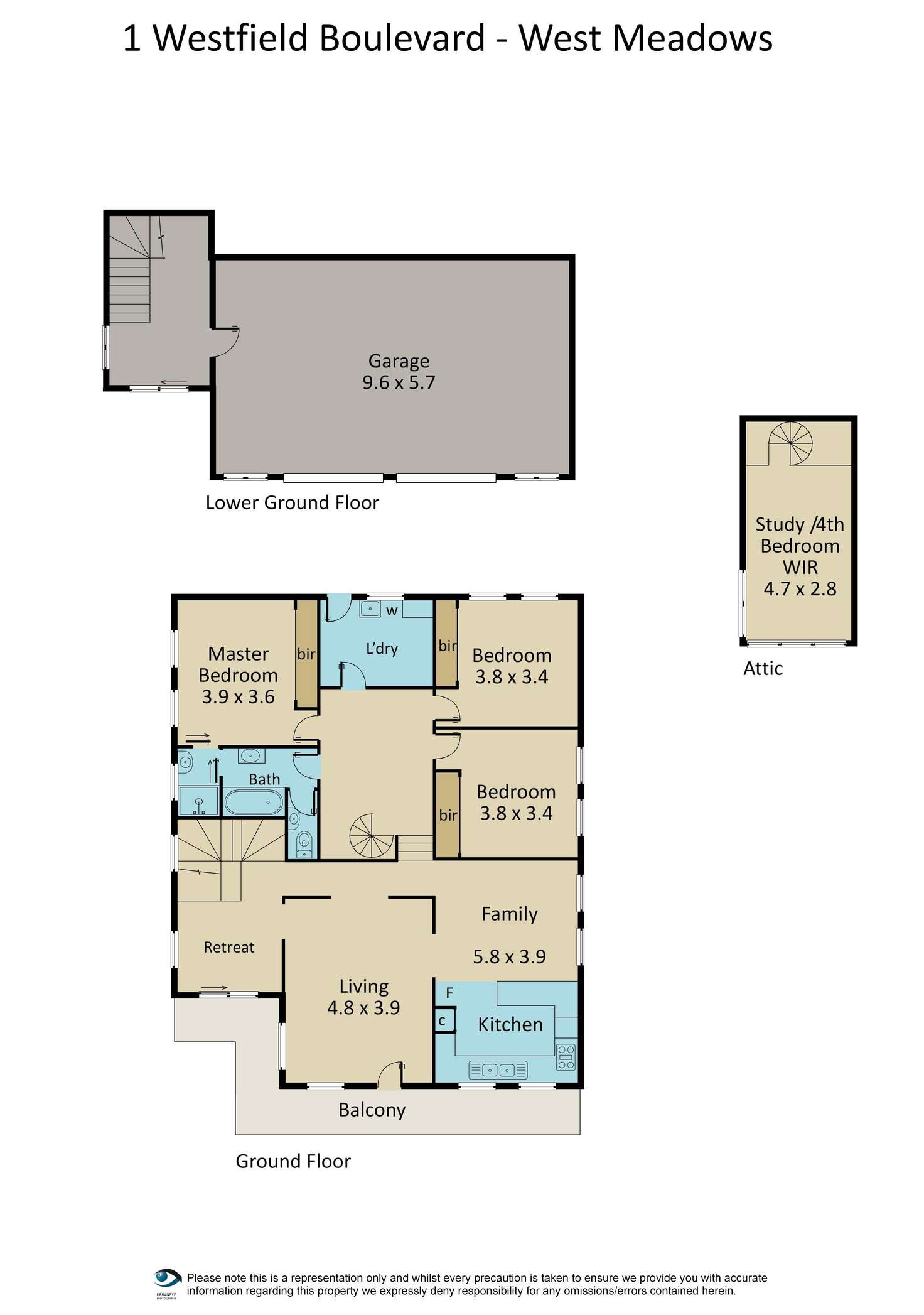 Floorplan of Homely house listing, 1 Westfield Boulevard, Westmeadows VIC 3049