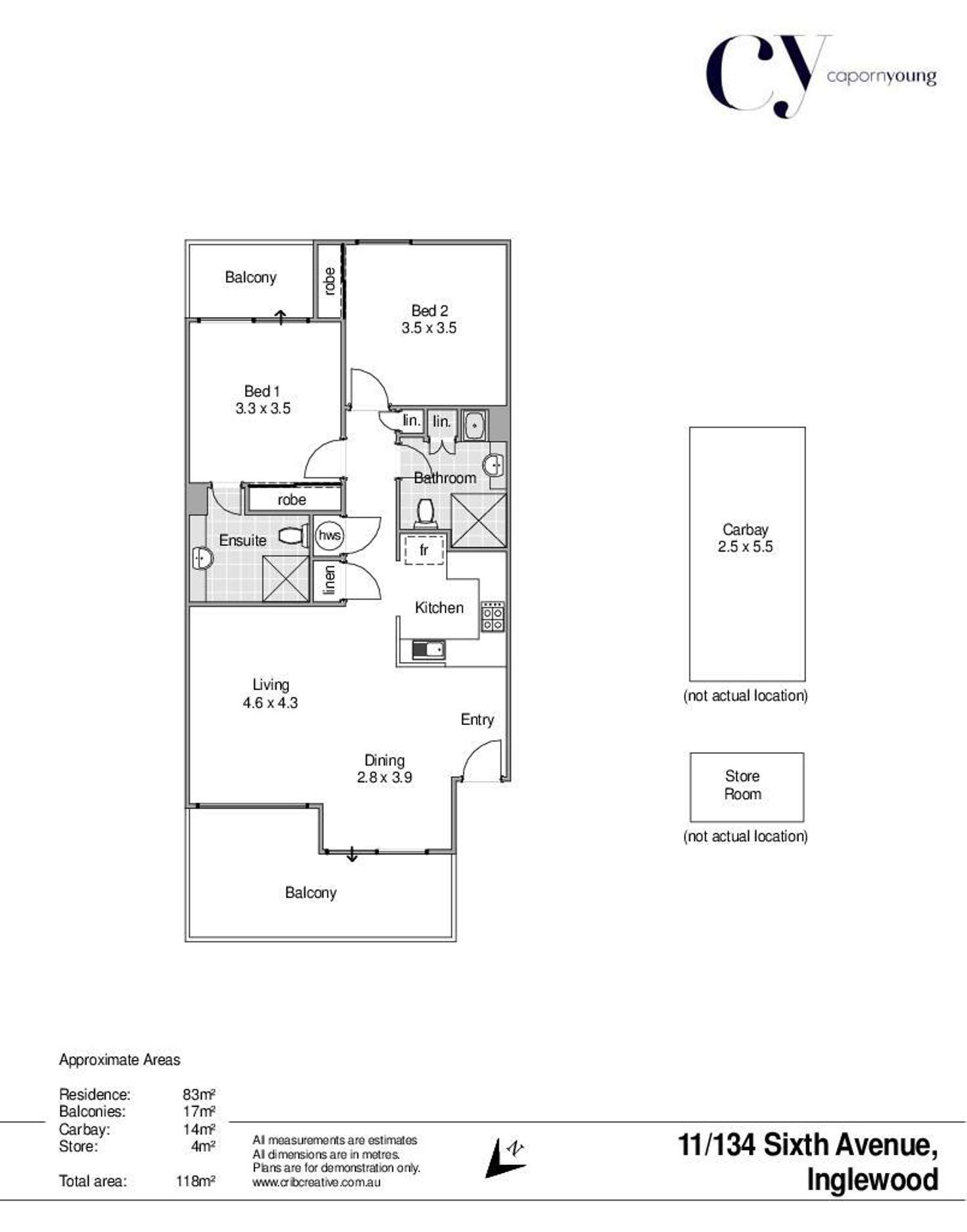 Floorplan of Homely apartment listing, 11/134 Sixth Avenue, Inglewood WA 6052