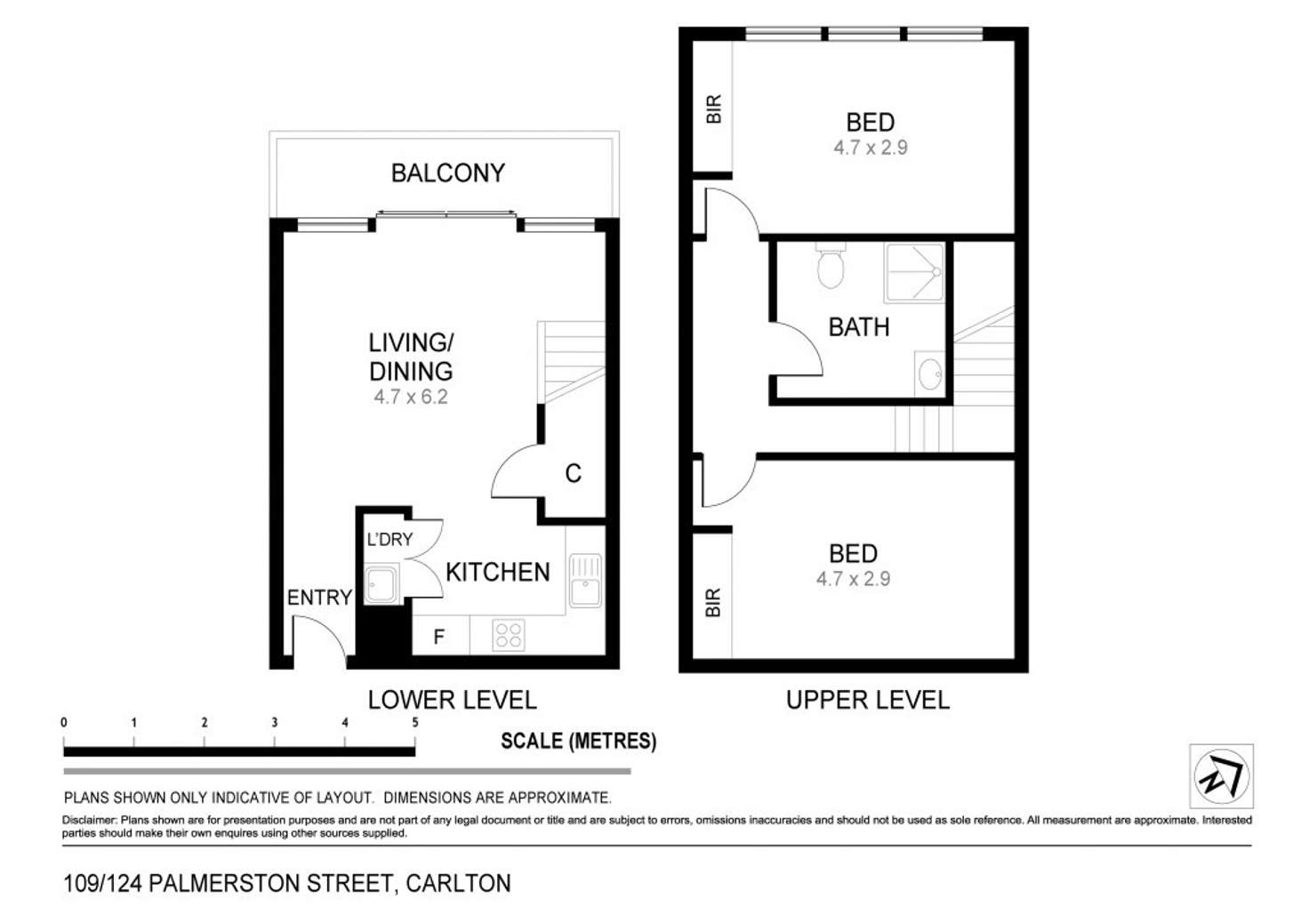 Floorplan of Homely apartment listing, 124 Palmerston Street, Carlton VIC 3053