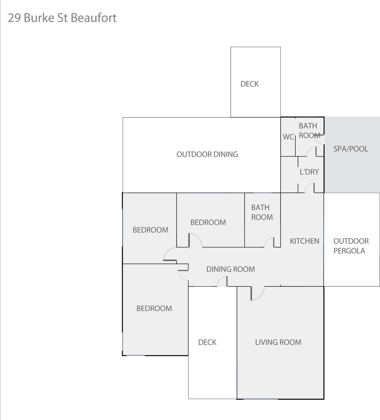 Floorplan of Homely house listing, 29 Burke Street, Beaufort VIC 3373