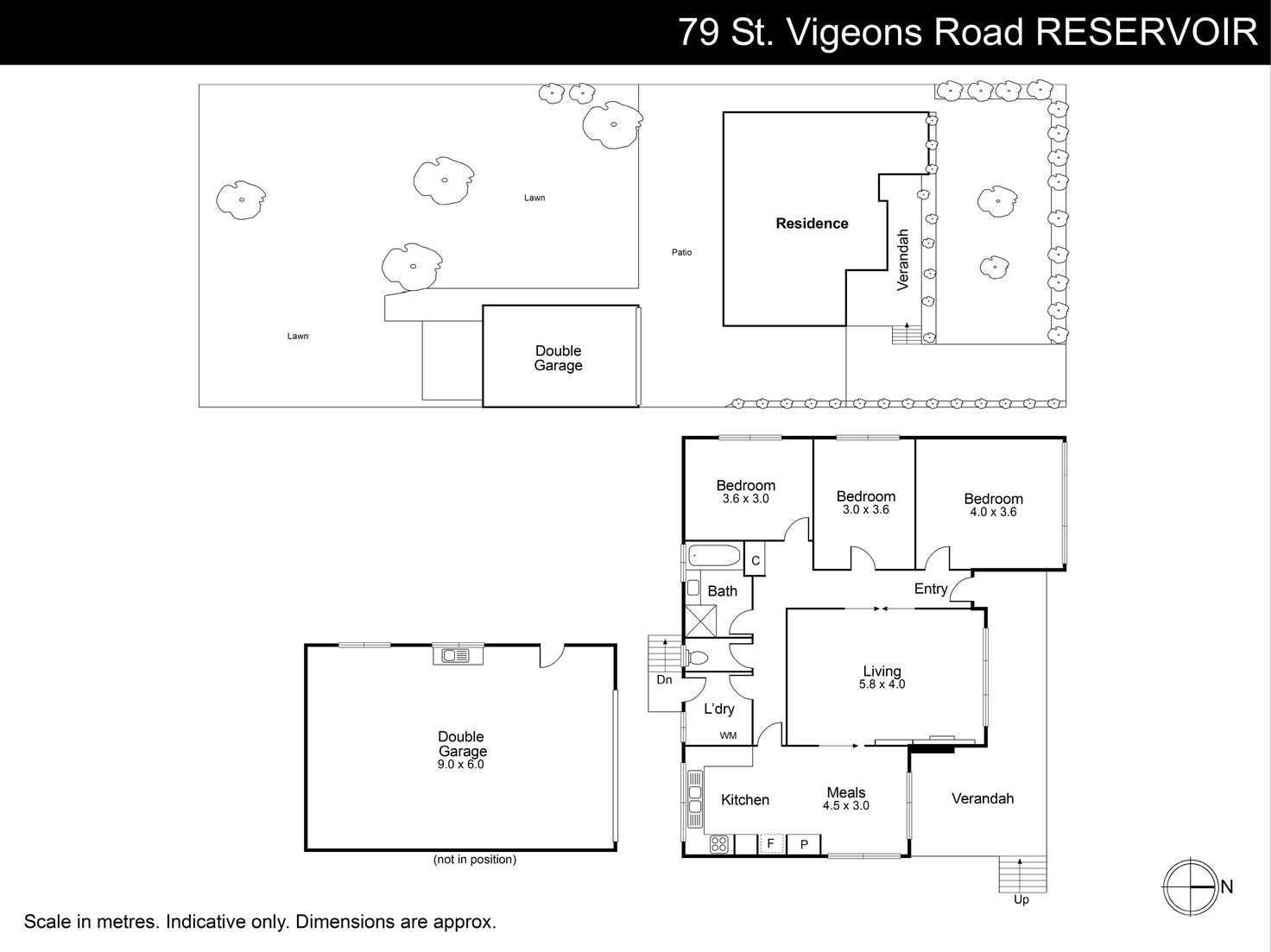 Floorplan of Homely house listing, 79 St Vigeons Road, Reservoir VIC 3073
